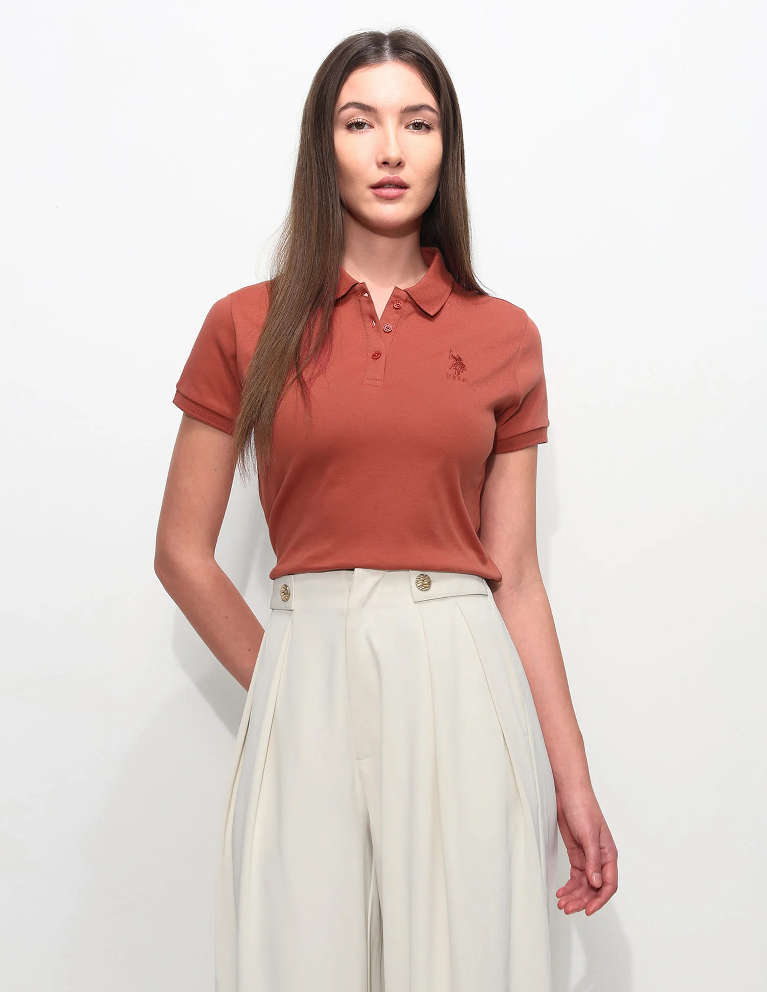 Regular Fit Solid Polo Shirt - Image 6