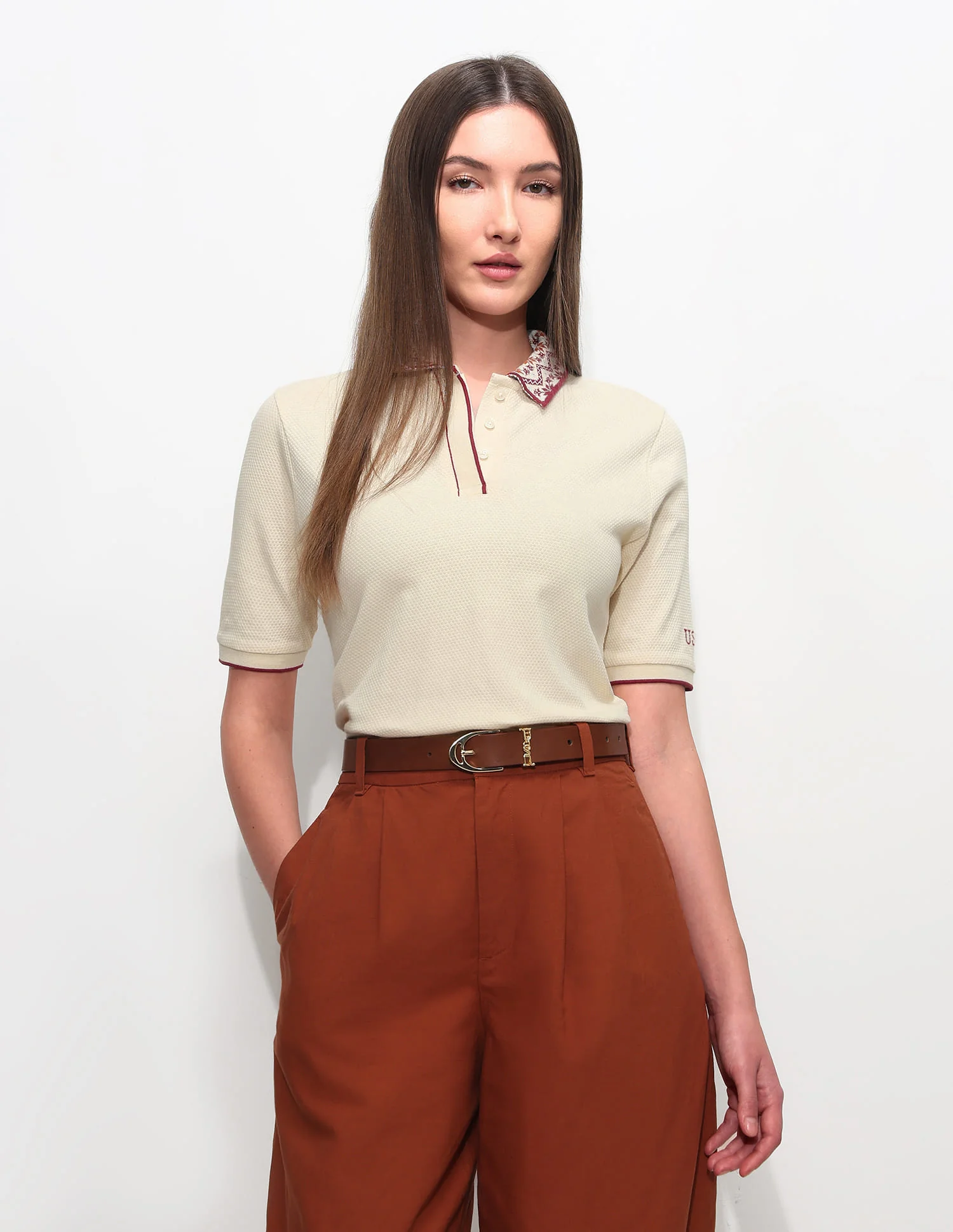 Regular Fit Solid Polo Shirt - Image 6