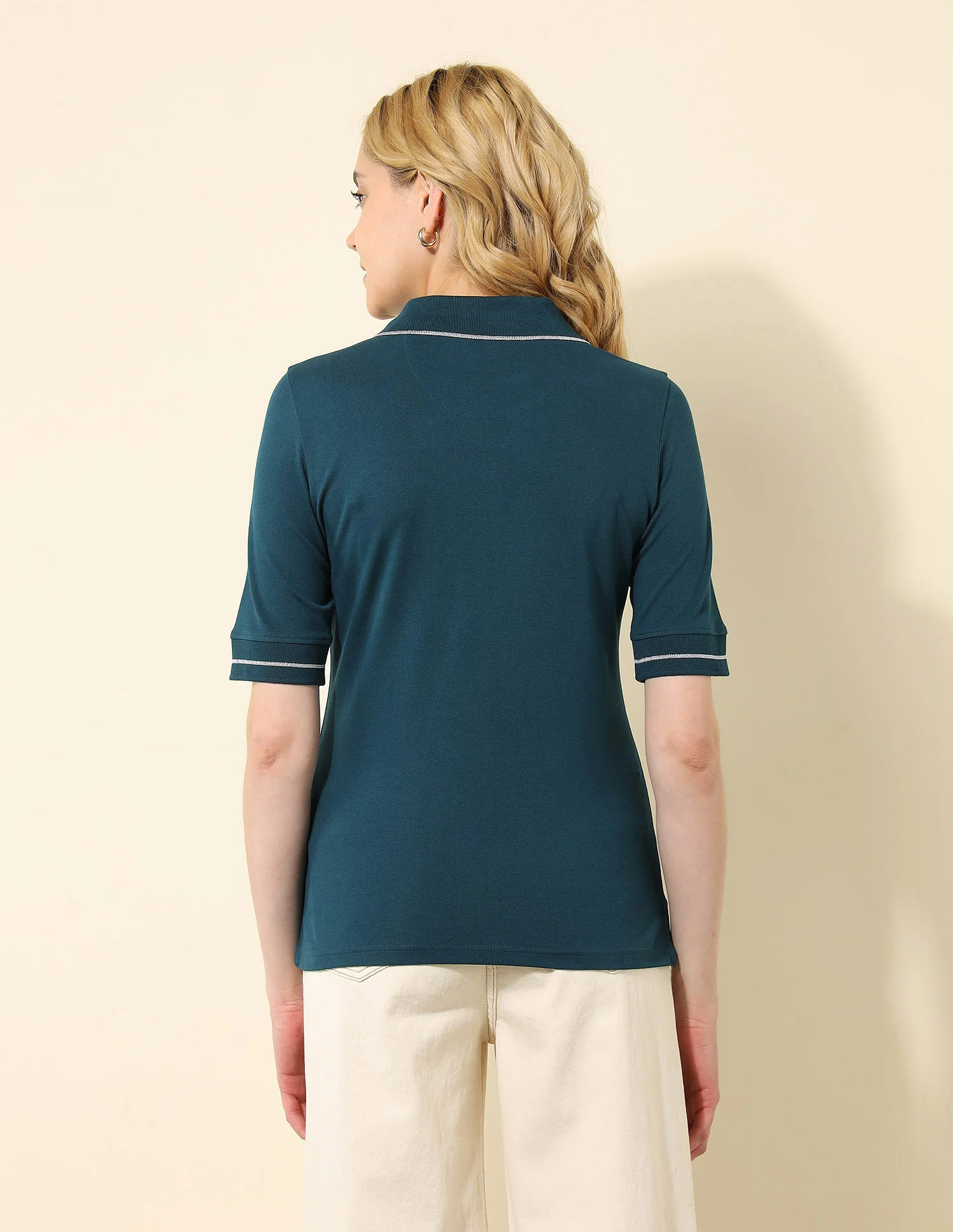 Regular Fit Solid Polo Shirt - Image 8
