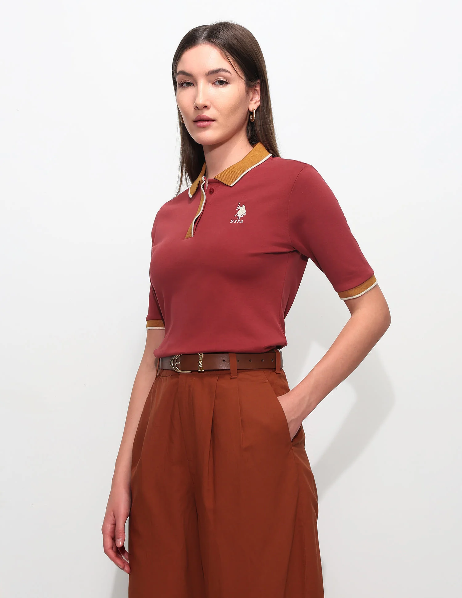Regular Fit Solid Polo Shirt - Image 4