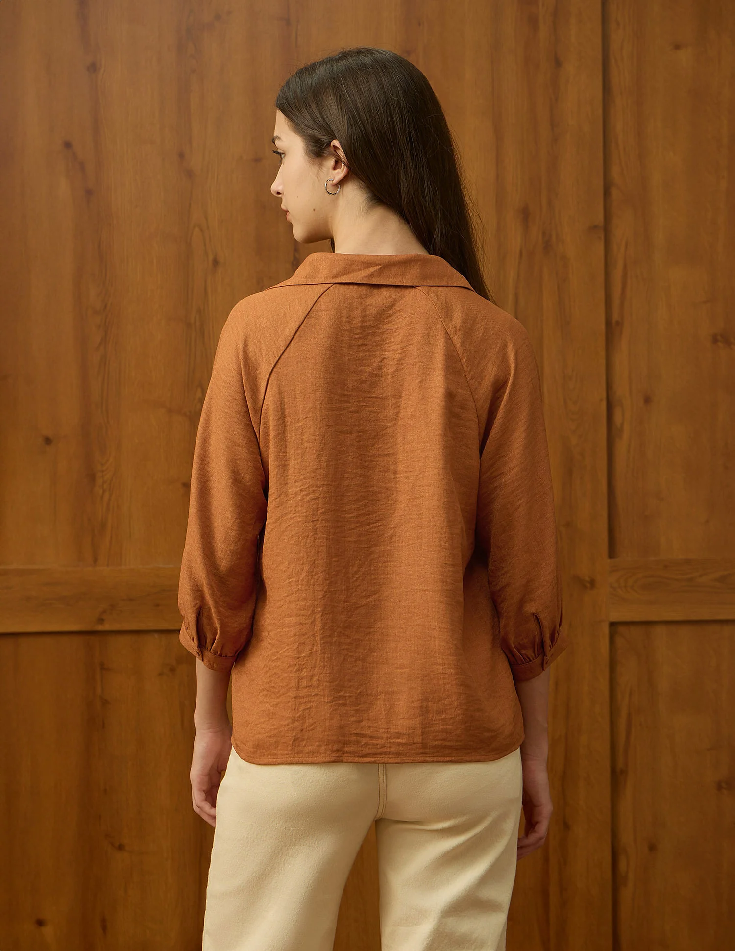 Regular Fit Solid Shirt - Image 5