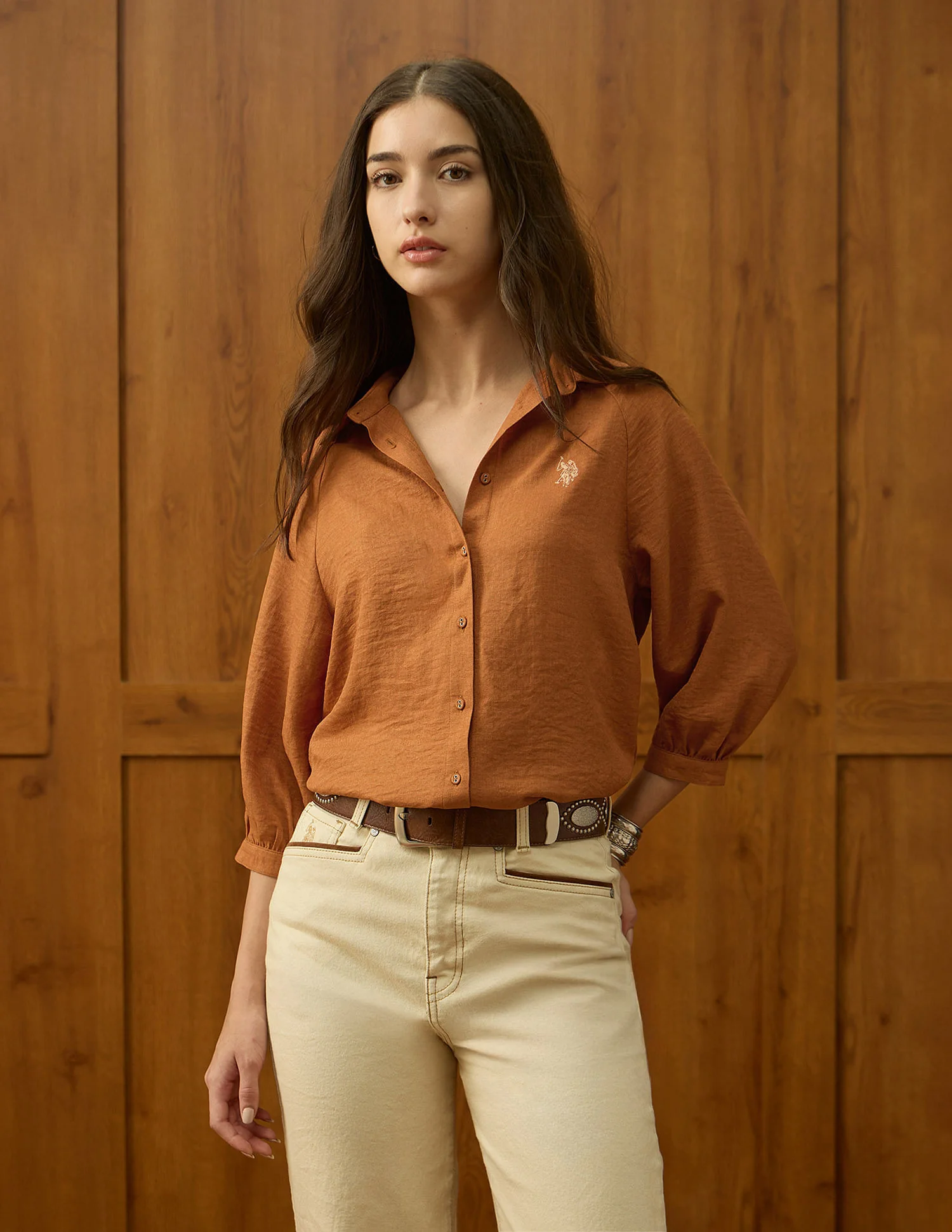 Regular Fit Solid Shirt - Image 6