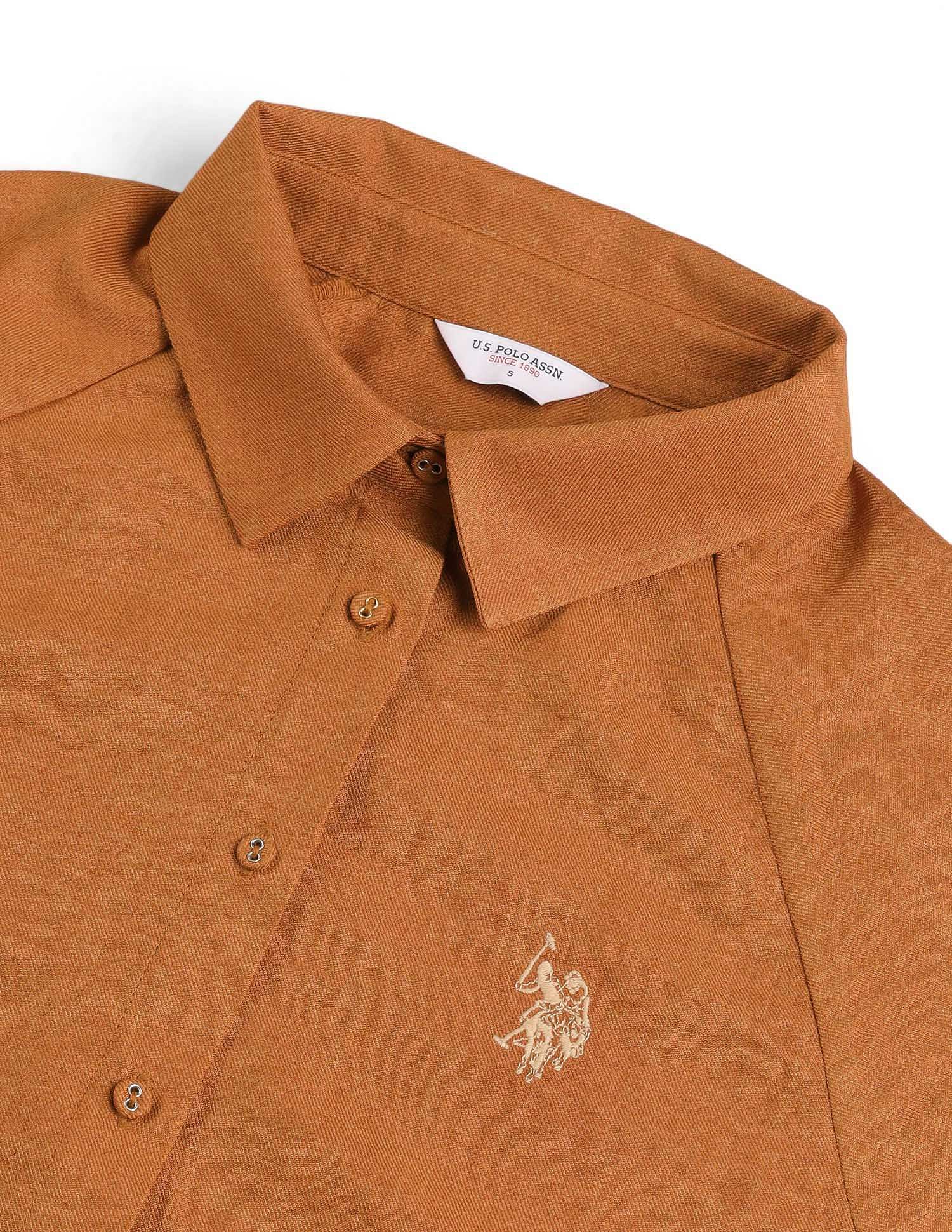 Regular Fit Solid Shirt - Image 8