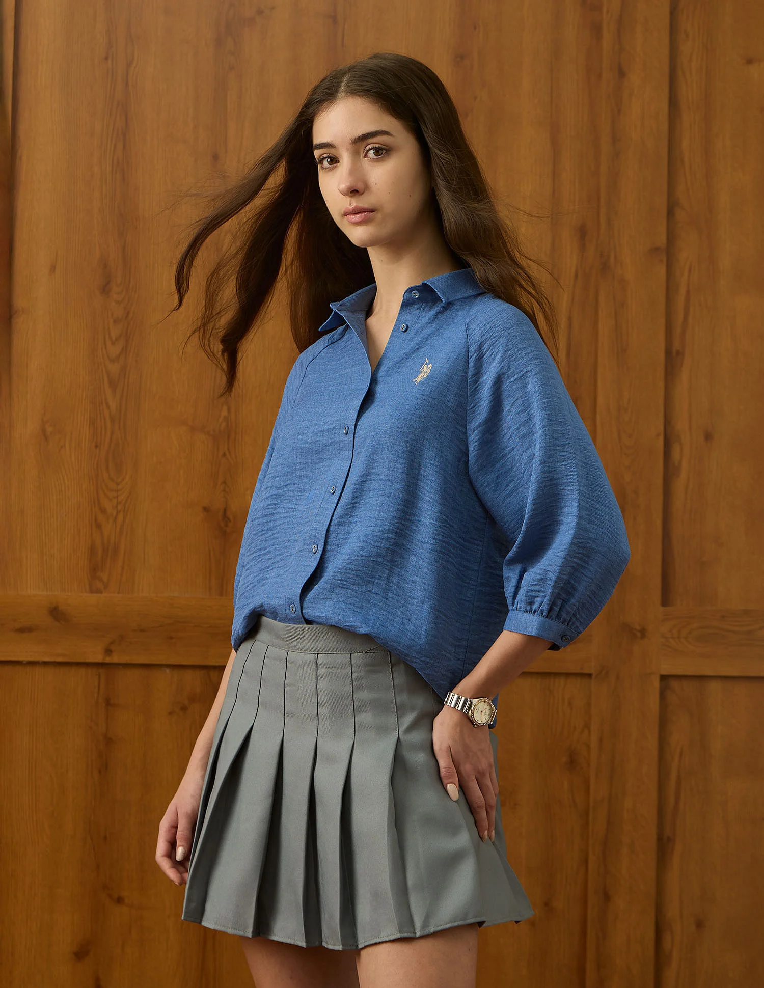 Regular Fit Solid Shirt - Image 4