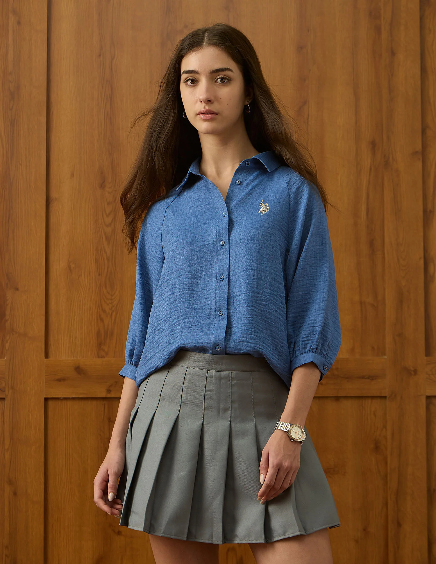 Regular Fit Solid Shirt - Image 6