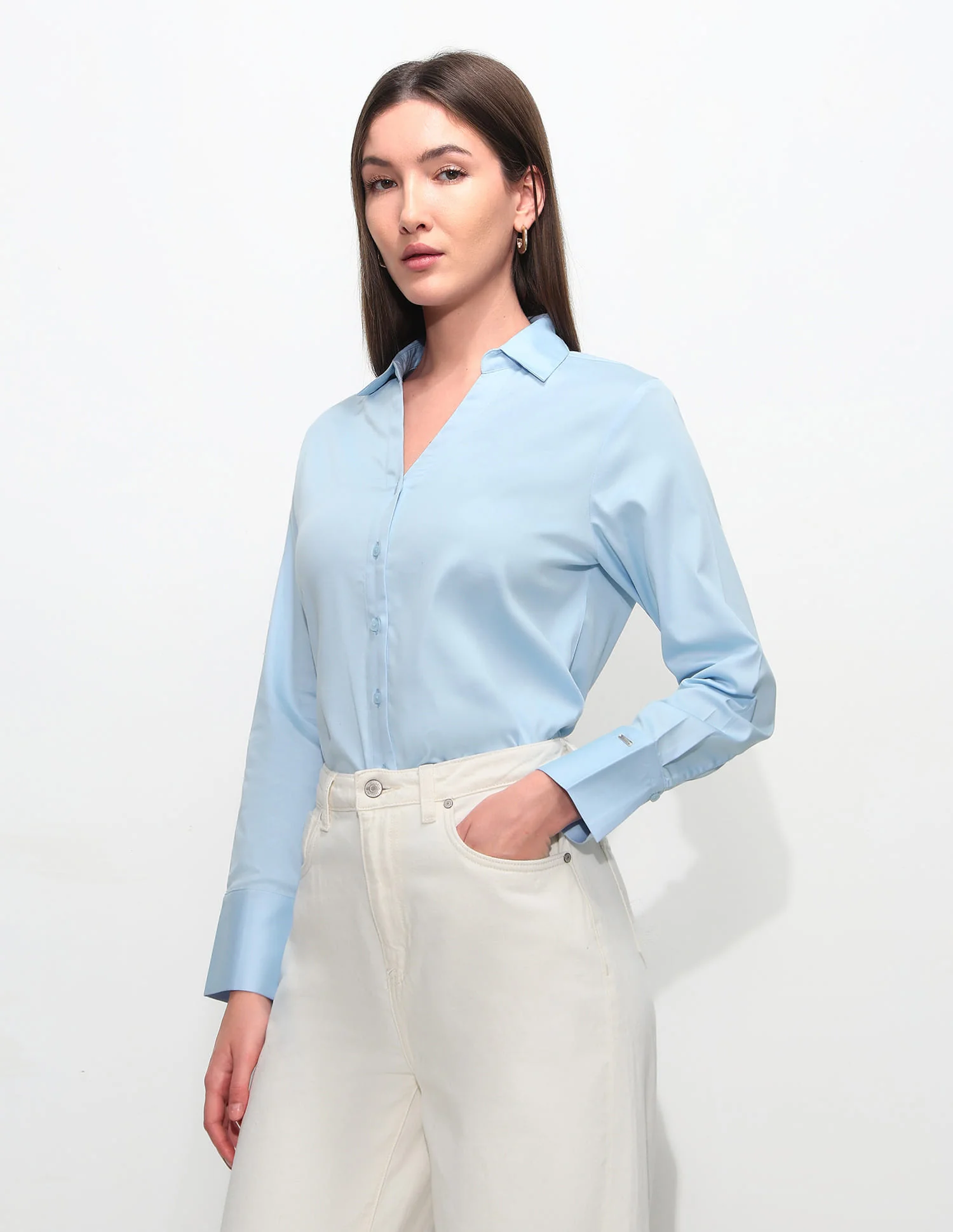 Regular Fit Solid Shirt - Image 4