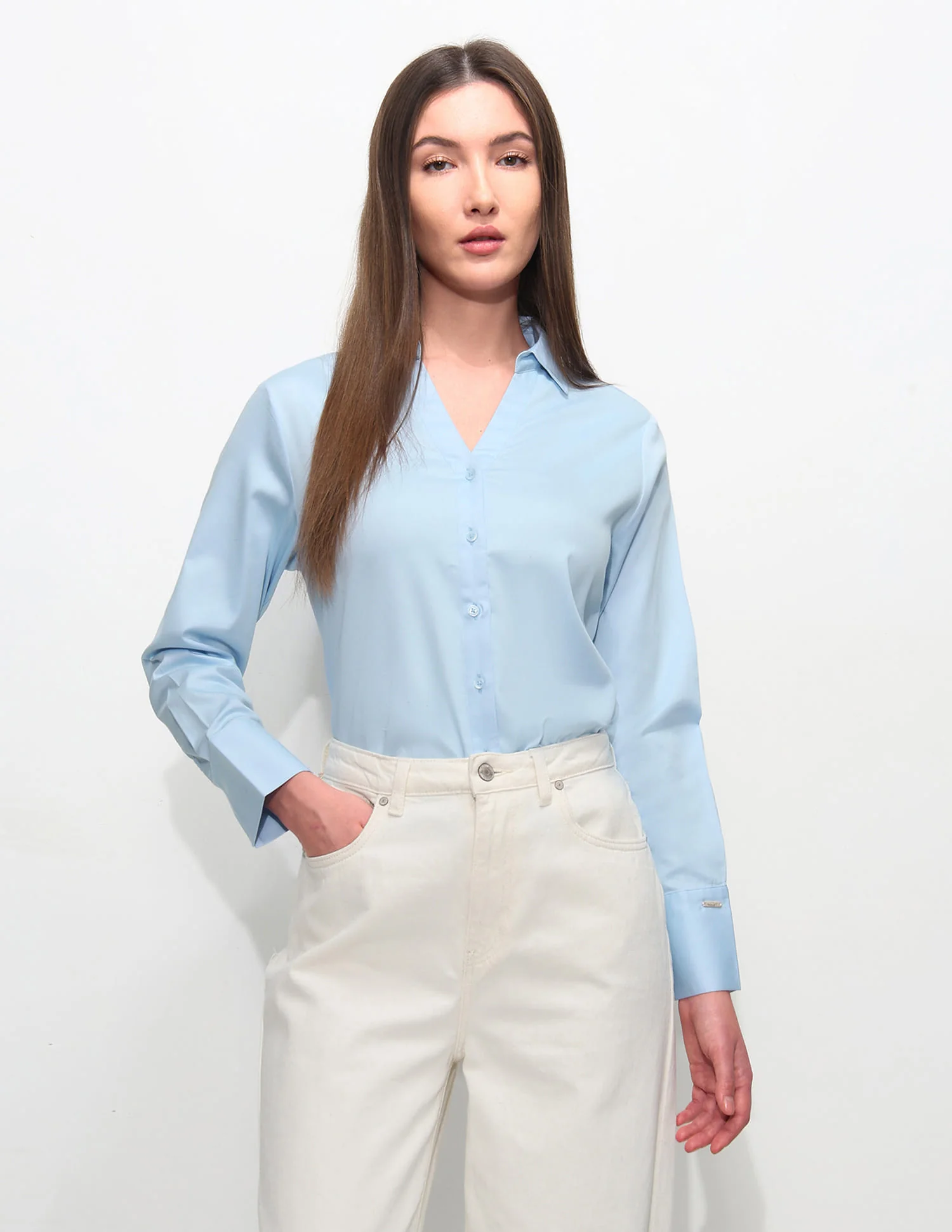 Regular Fit Solid Shirt - Image 6