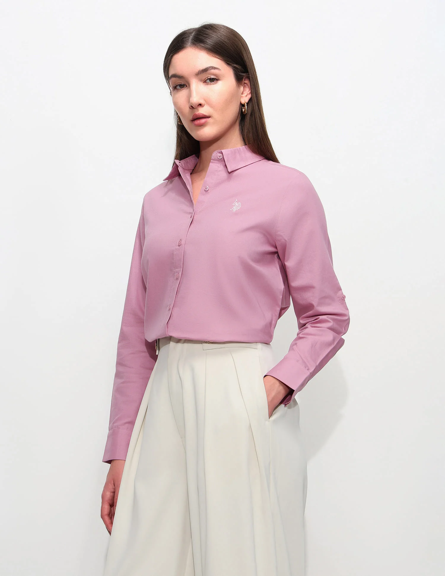 Regular Fit Solid Shirt - Image 4