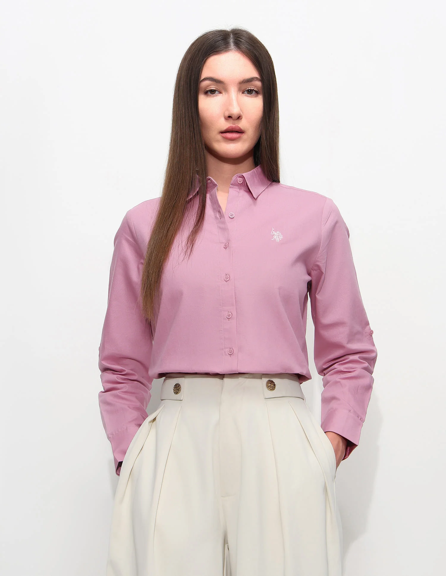 Regular Fit Solid Shirt - Image 6