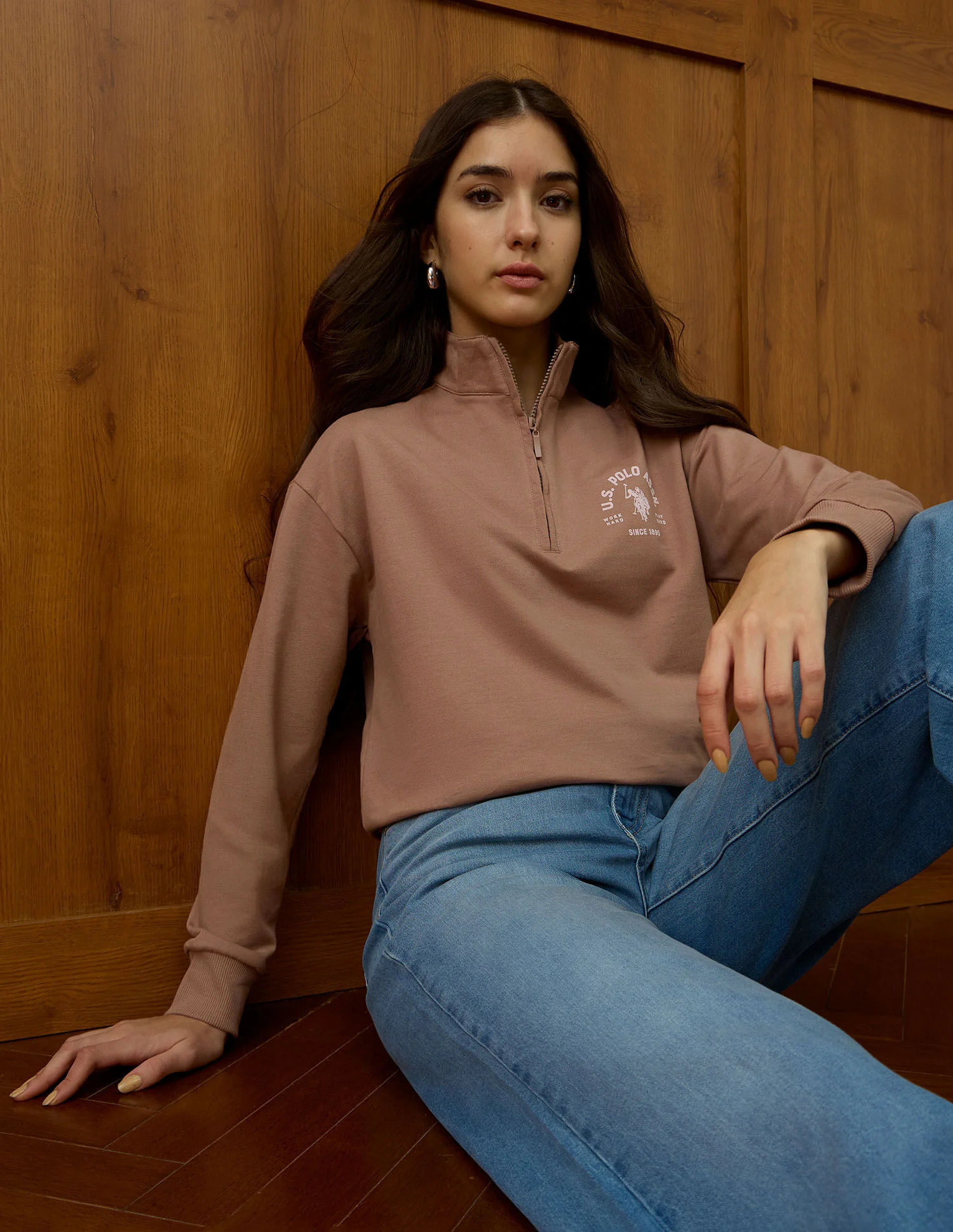 Regular Fit Solid Sweatshirt