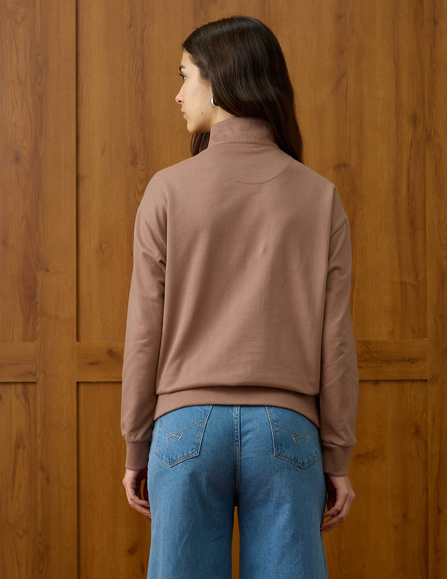 Regular Fit Solid Sweatshirt - Image 5