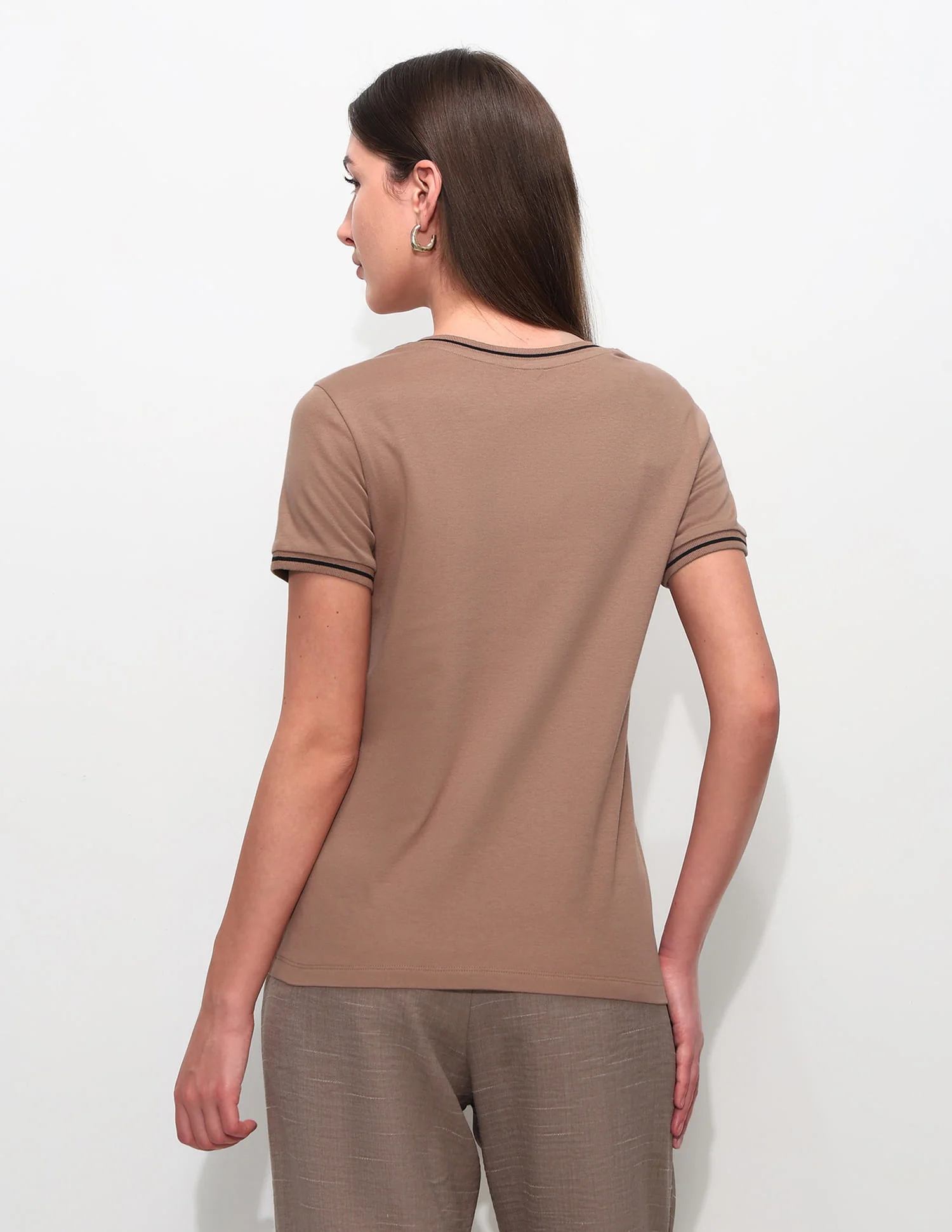Regular Fit Solid T-Shirt - Image 5