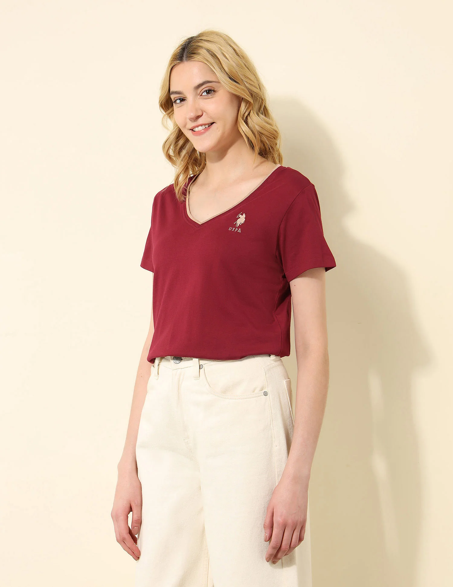Regular Fit Solid T-Shirt - Image 6