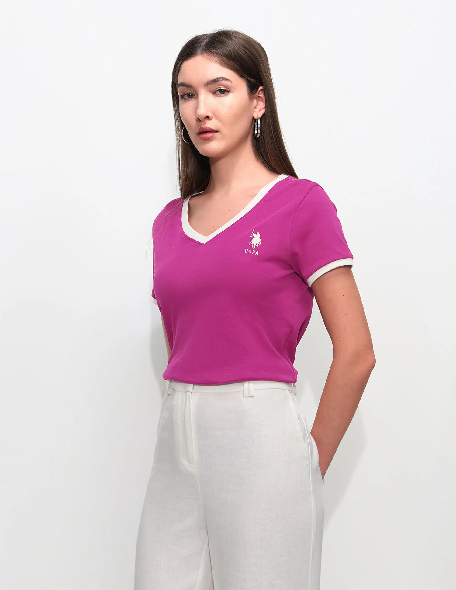 Regular Fit Solid T-Shirt - Image 4