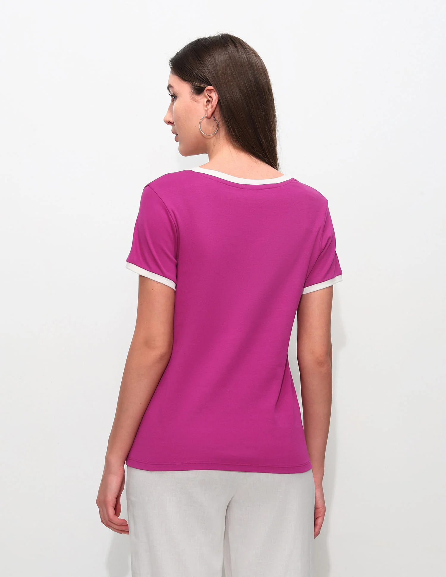 Regular Fit Solid T-Shirt - Image 5