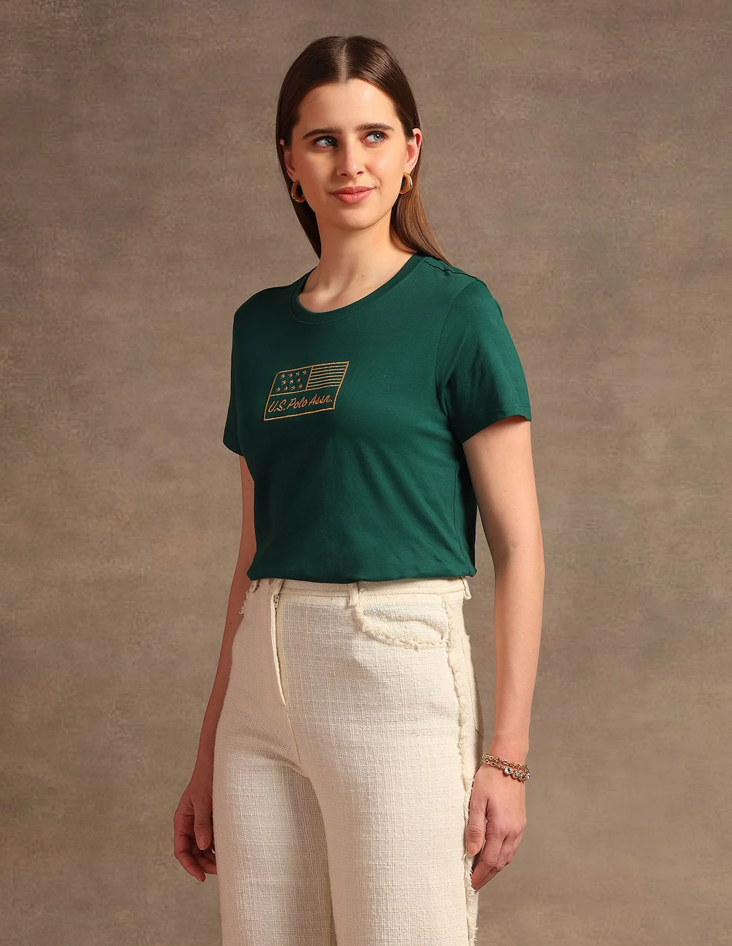 Regular Fit Solid T-Shirt - Image 4