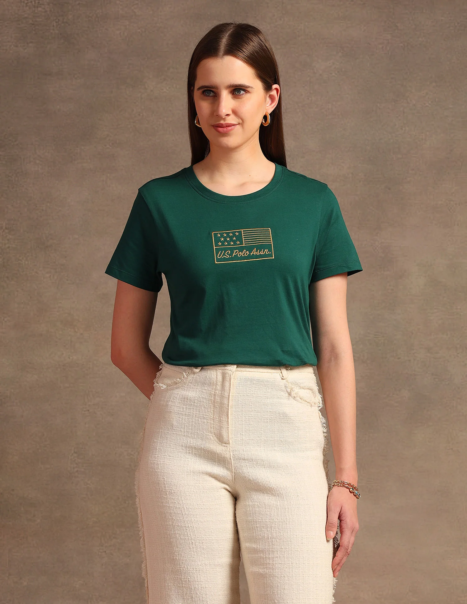 Regular Fit Solid T-Shirt - Image 6
