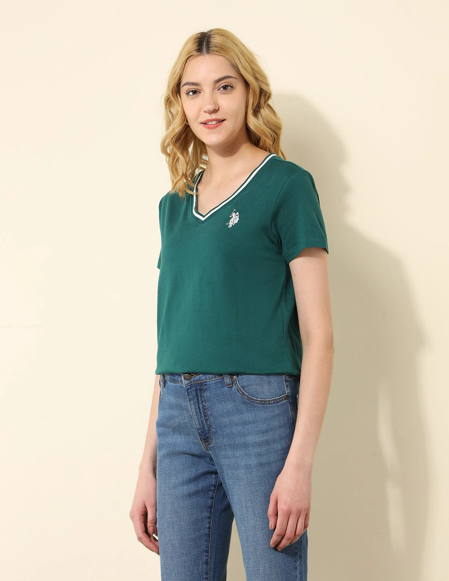 Regular Fit Solid T-Shirt - Image 6