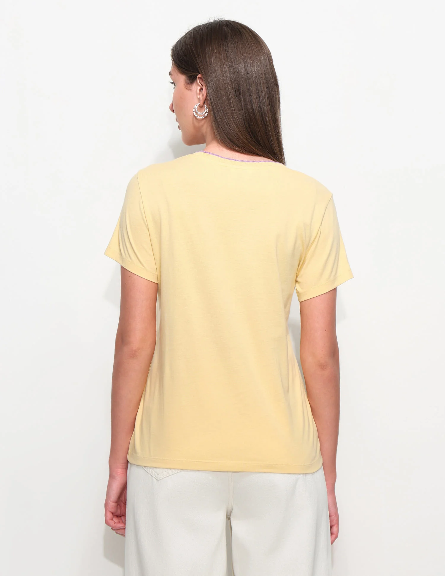Regular Fit Solid T-Shirt - Image 5