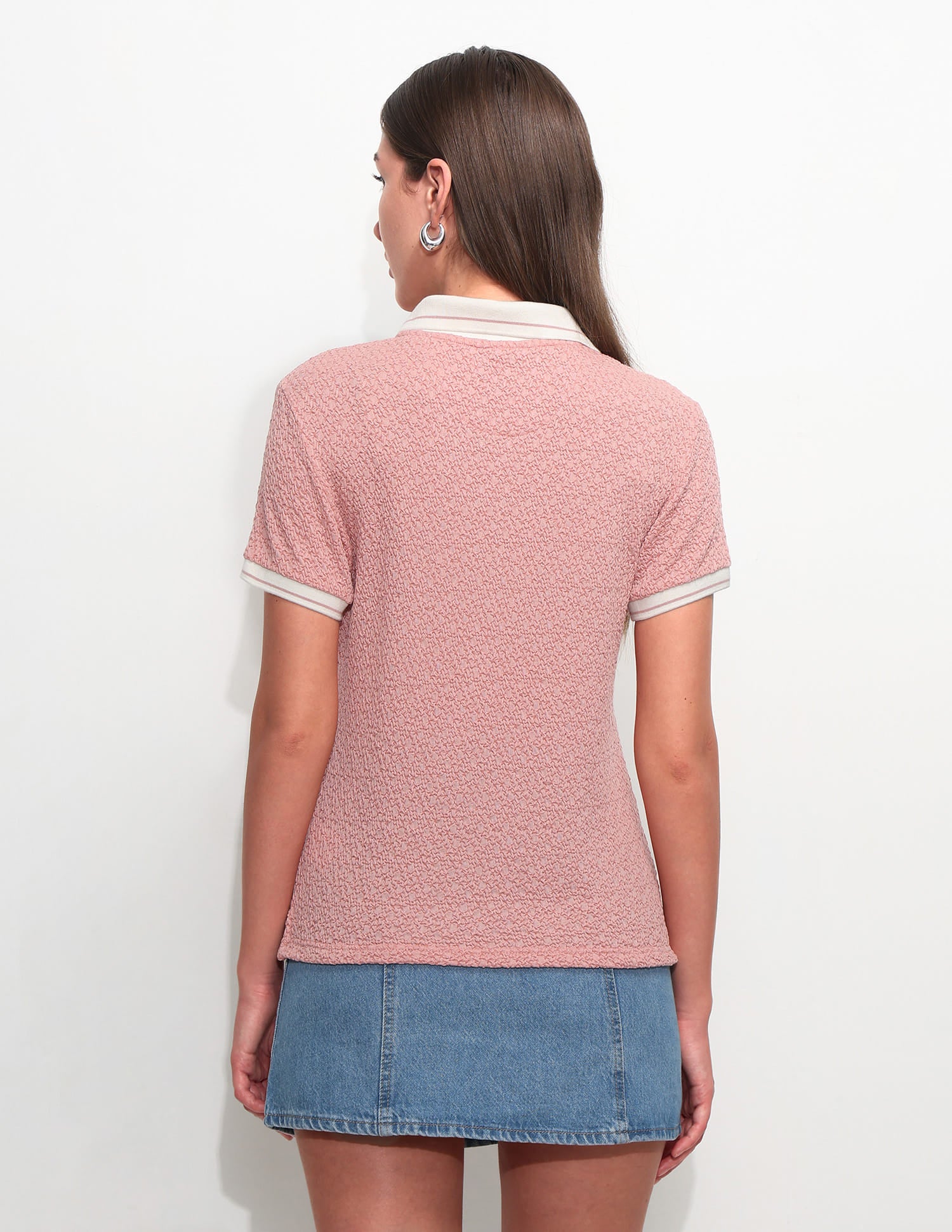 Regular Fit Textured Polo Shirt - Image 5