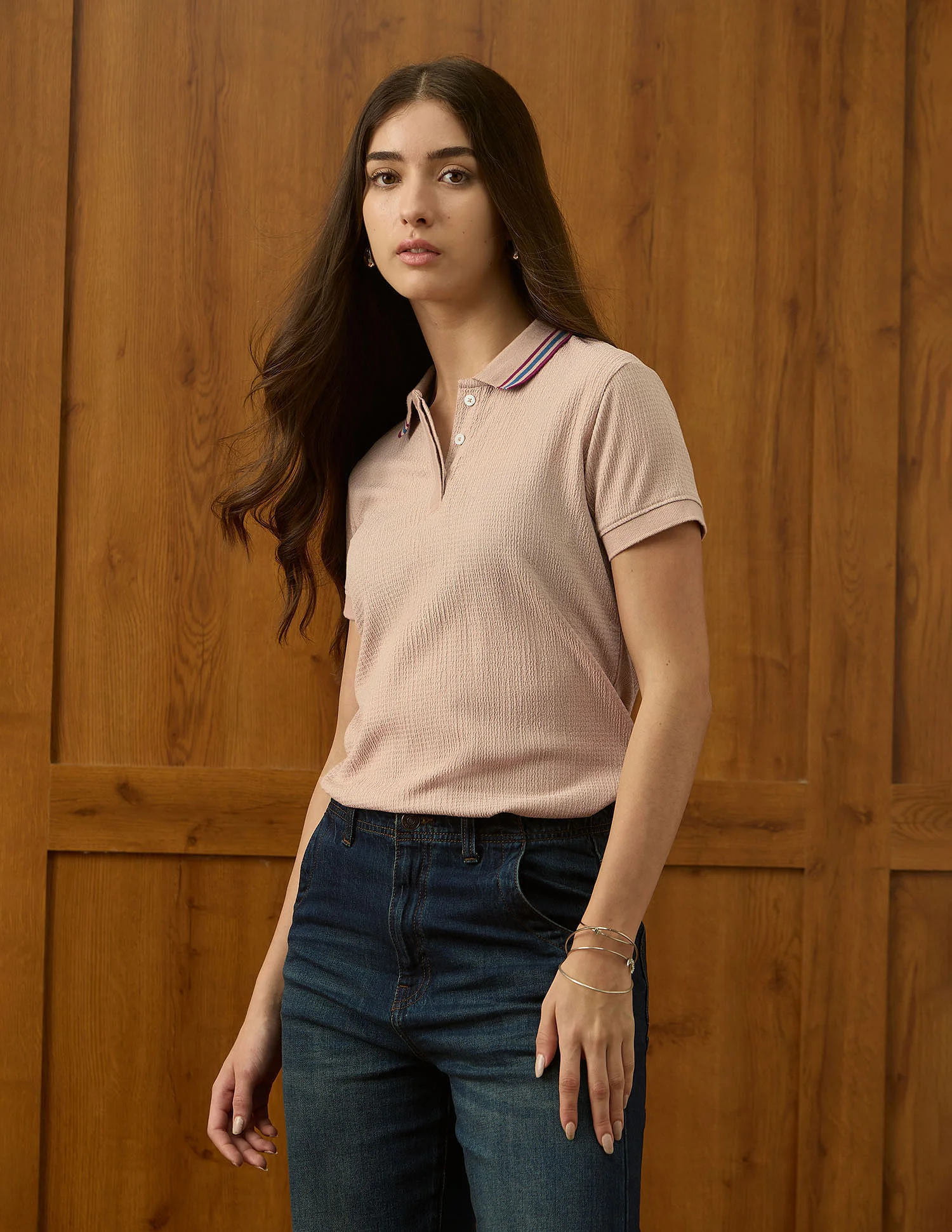 Regular Fit Textured Polo Shirt - Image 4