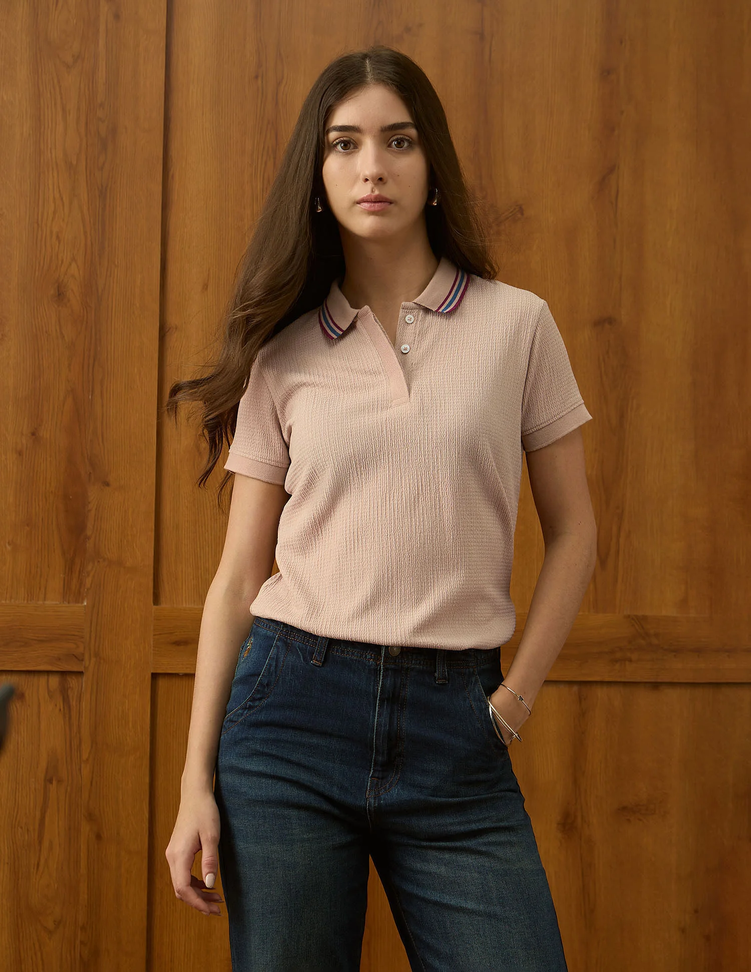 Regular Fit Textured Polo Shirt - Image 6
