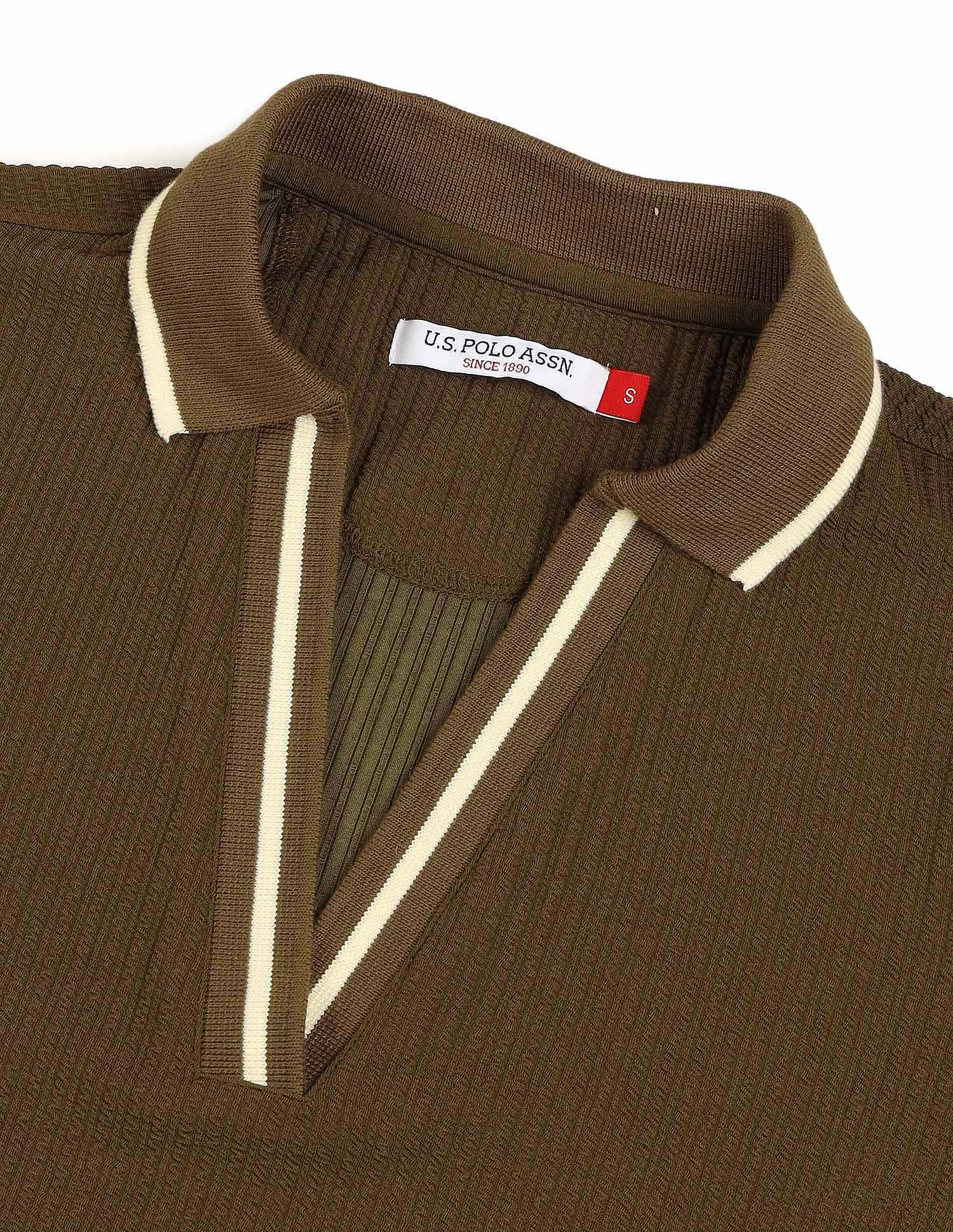 Regular Fit Textured Polo Shirt - Image 8