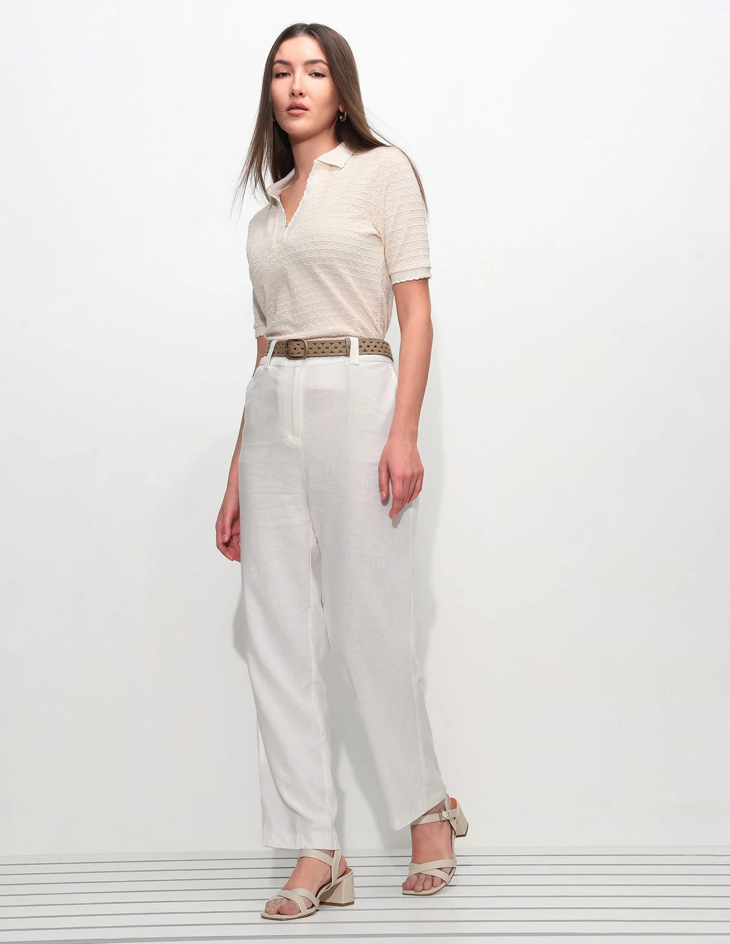 Regular Fit Textured Polo Shirt - Image 3