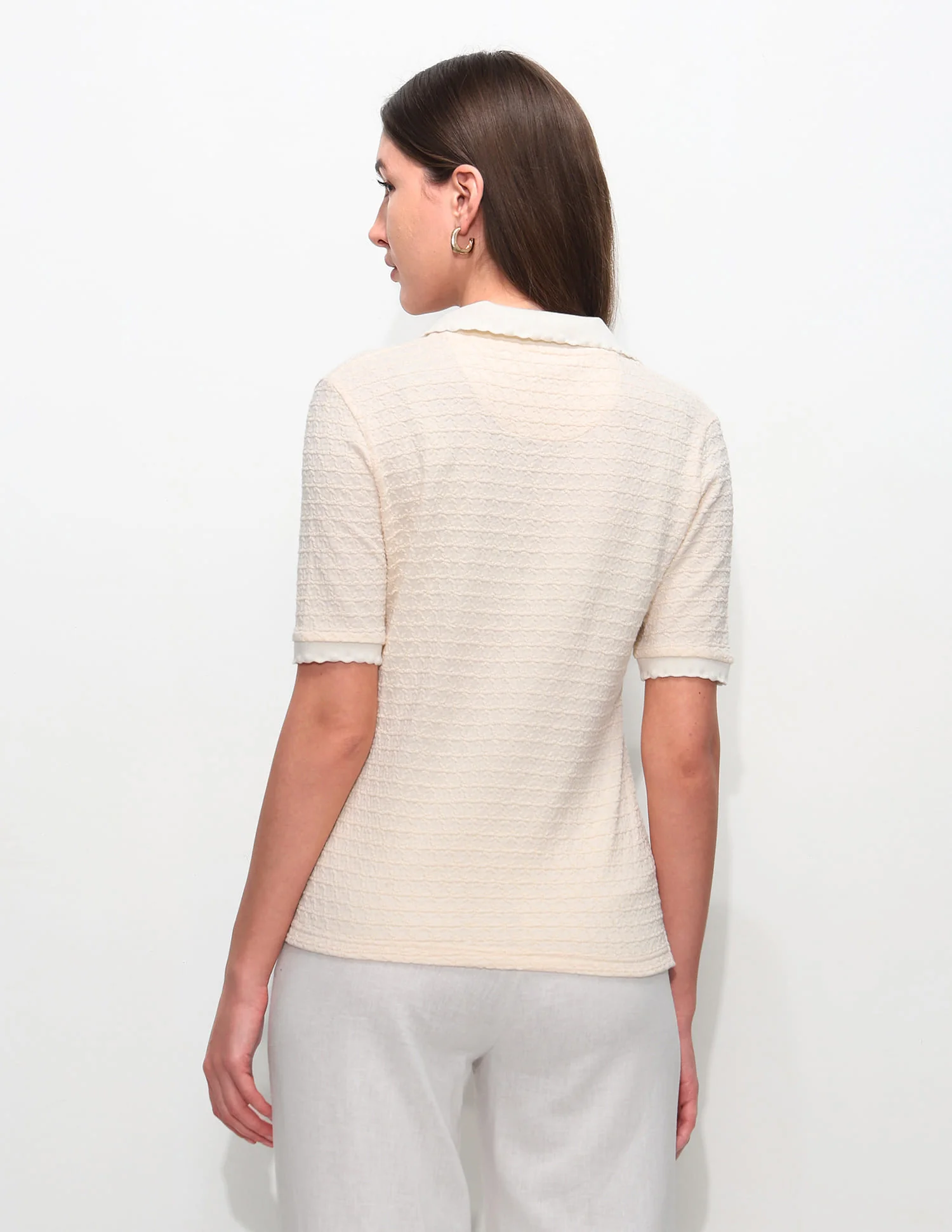 Regular Fit Textured Polo Shirt - Image 5