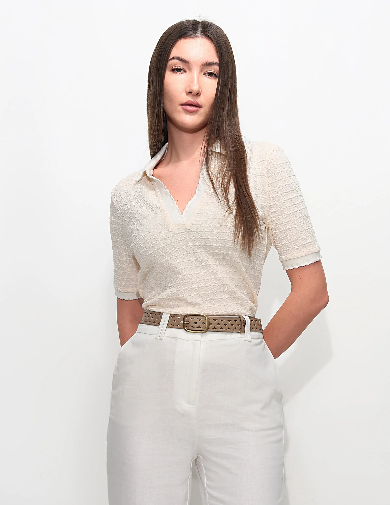 Regular Fit Textured Polo Shirt - Image 6