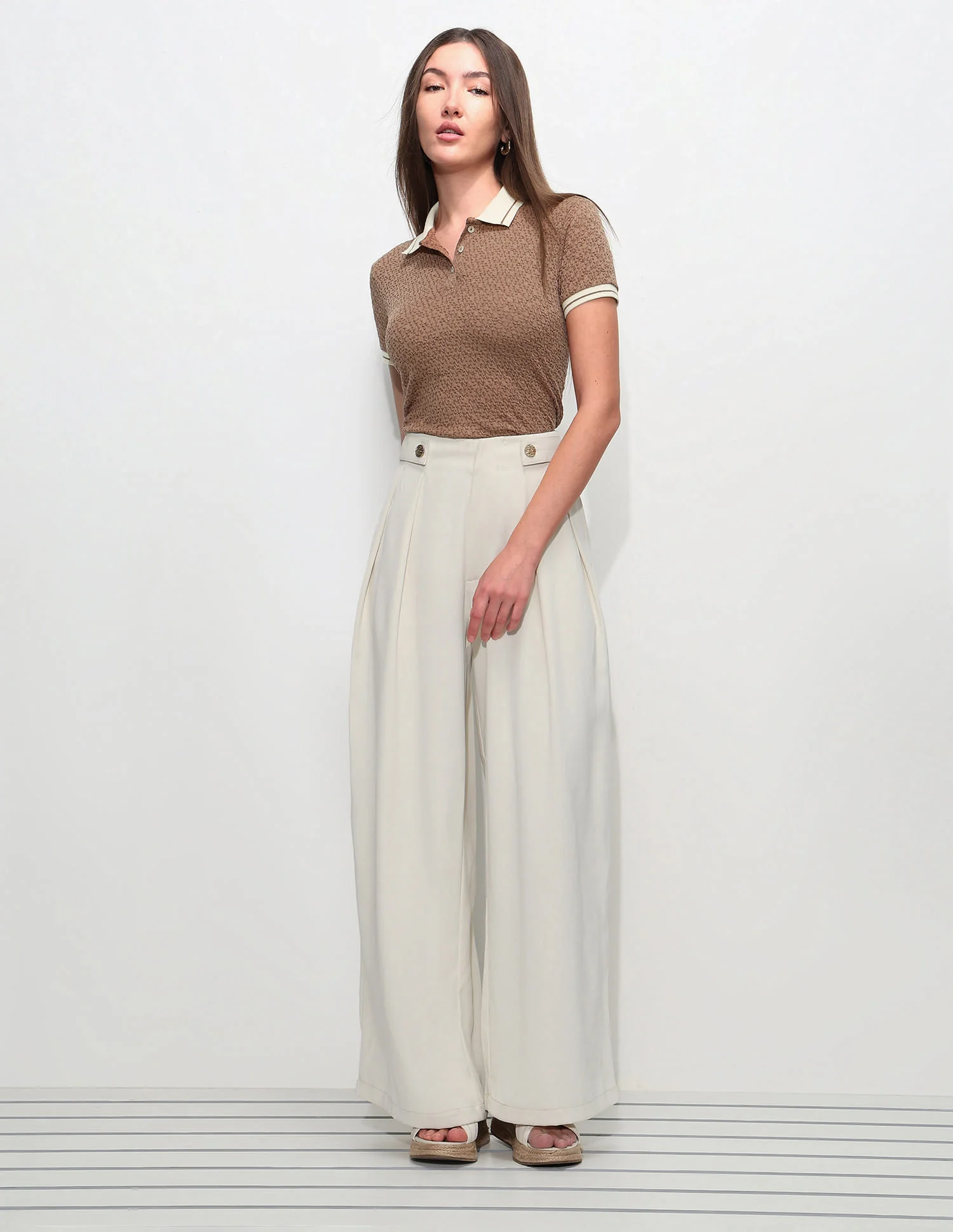 Regular Fit Textured Polo Shirt - Image 3