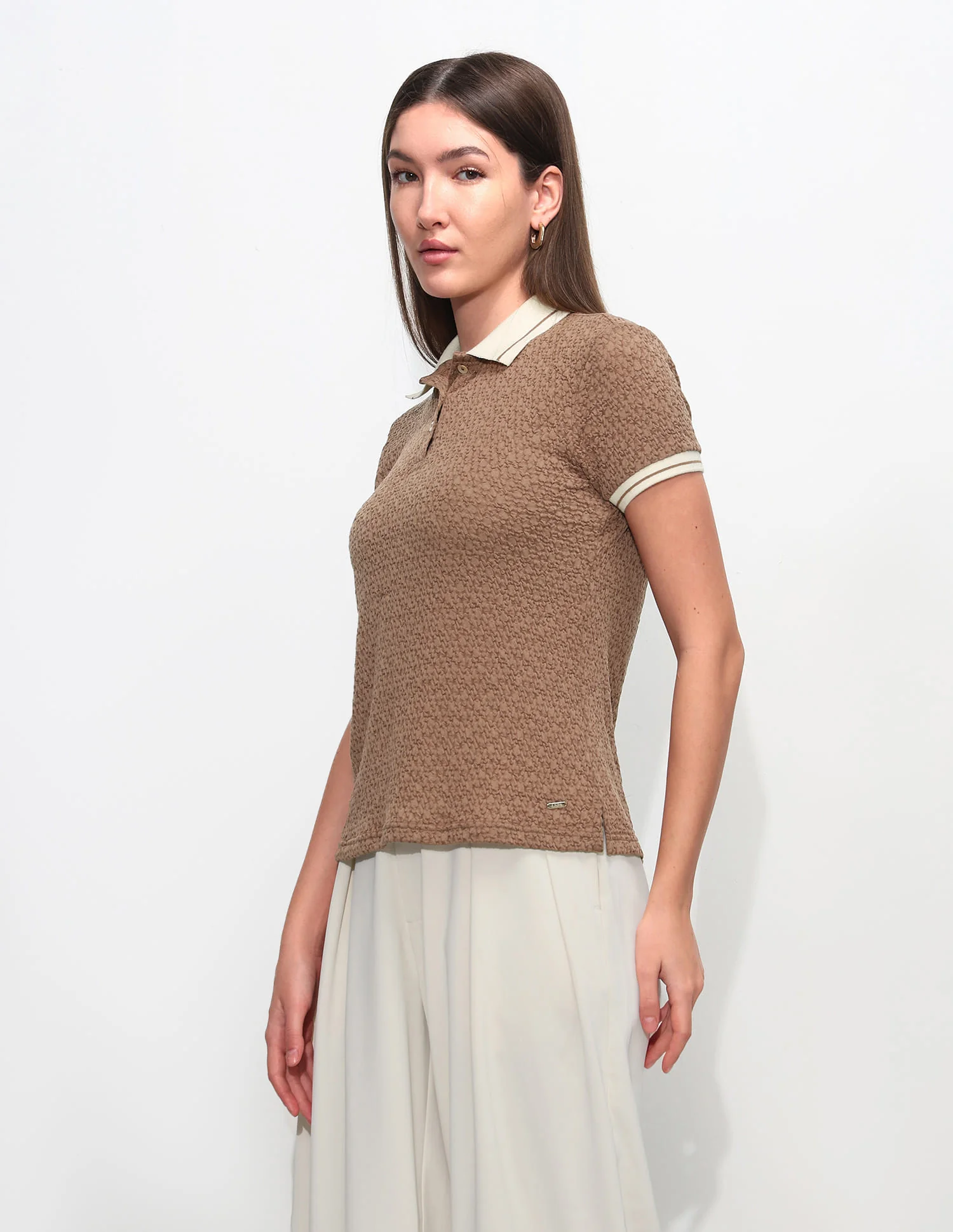 Regular Fit Textured Polo Shirt - Image 4