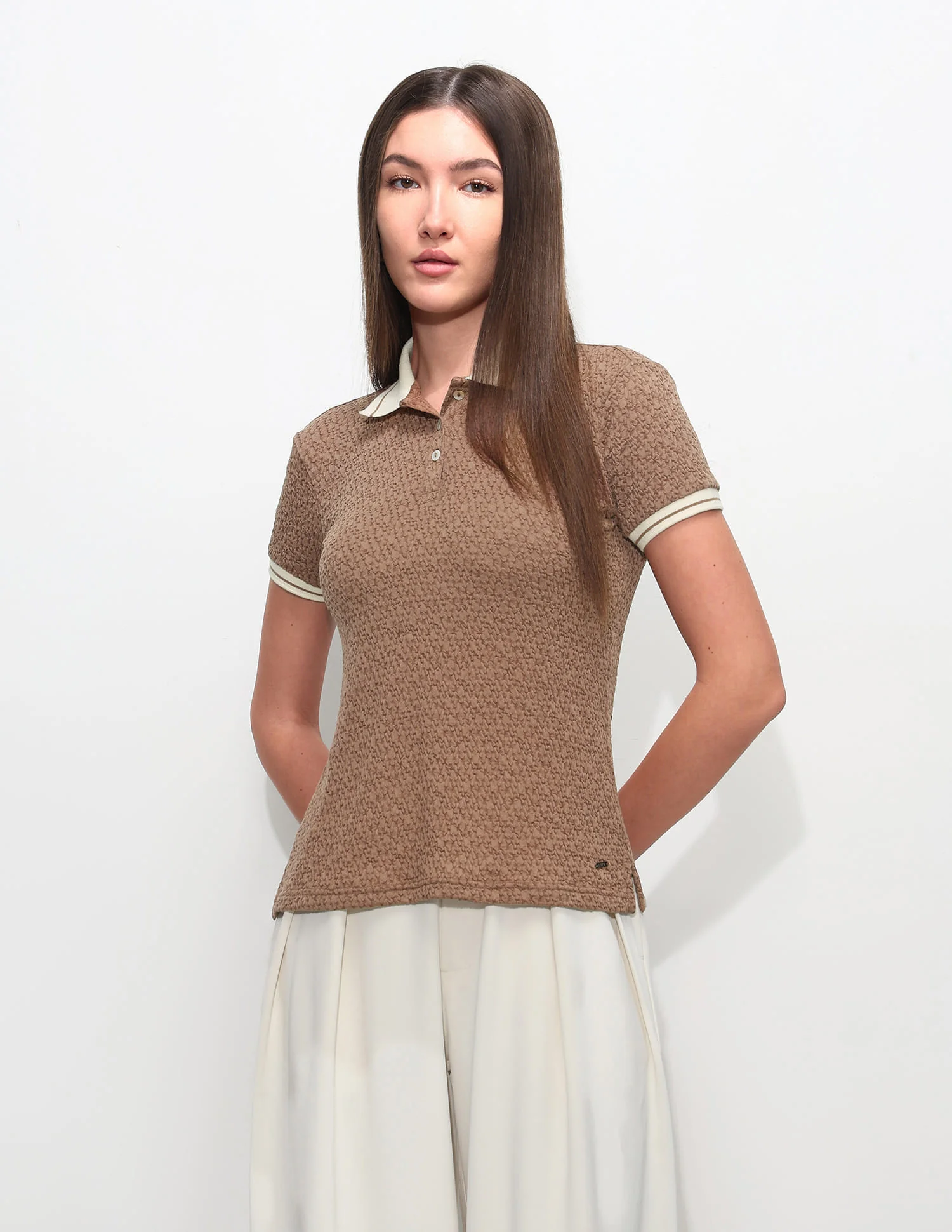 Regular Fit Textured Polo Shirt - Image 6
