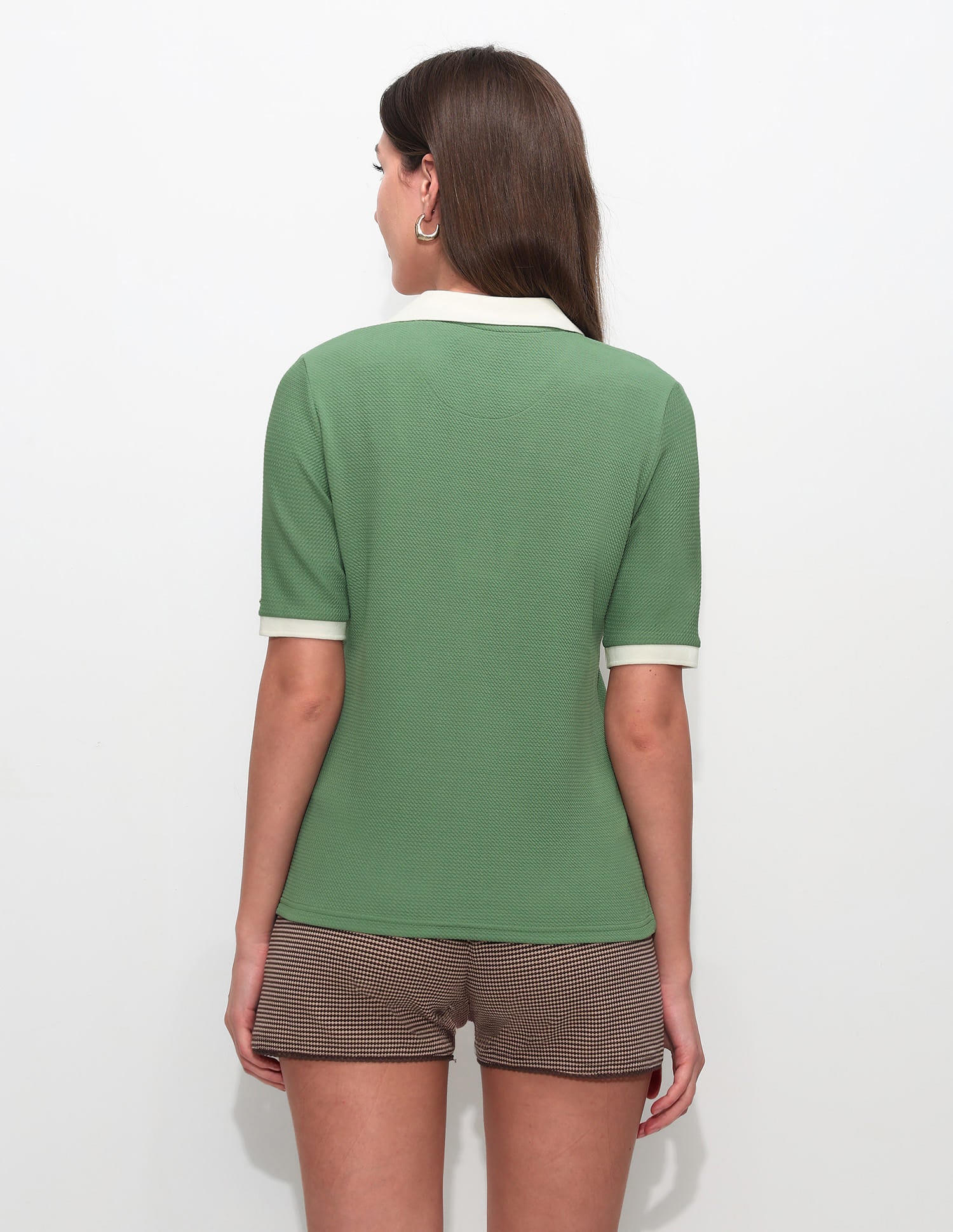 Regular Fit Textured Polo Shirt - Image 5