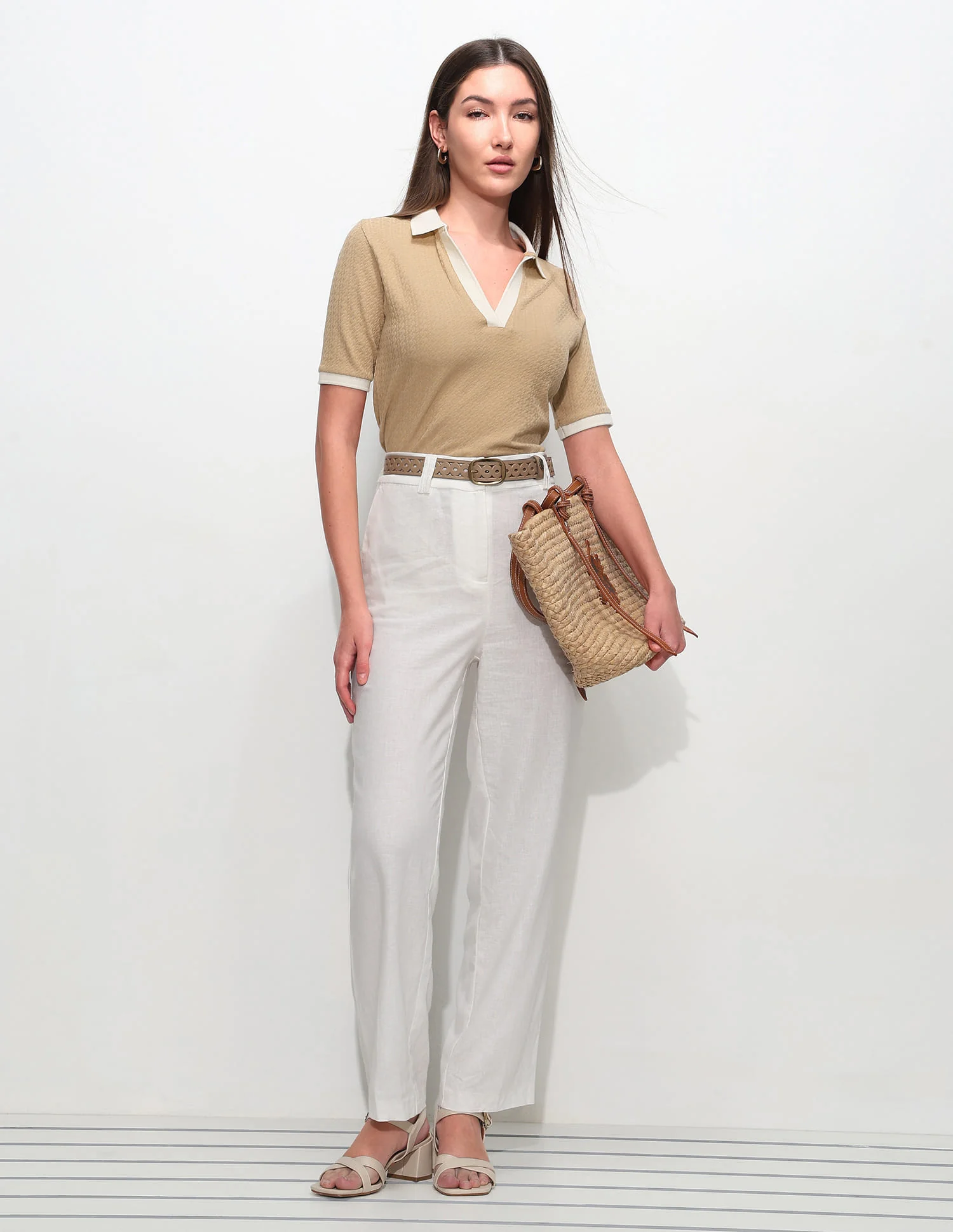 Regular Fit Textured Polo Shirt - Image 3