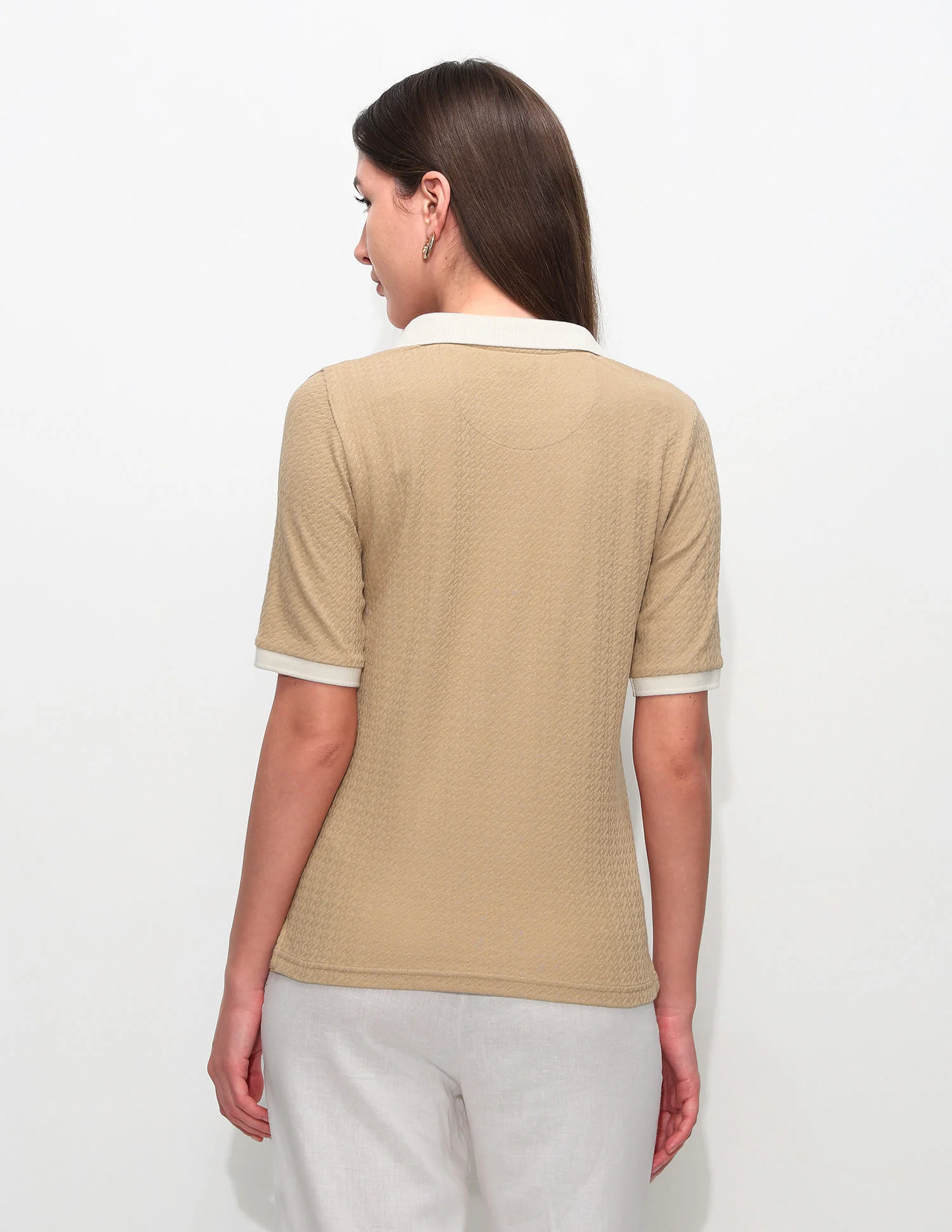 Regular Fit Textured Polo Shirt - Image 5