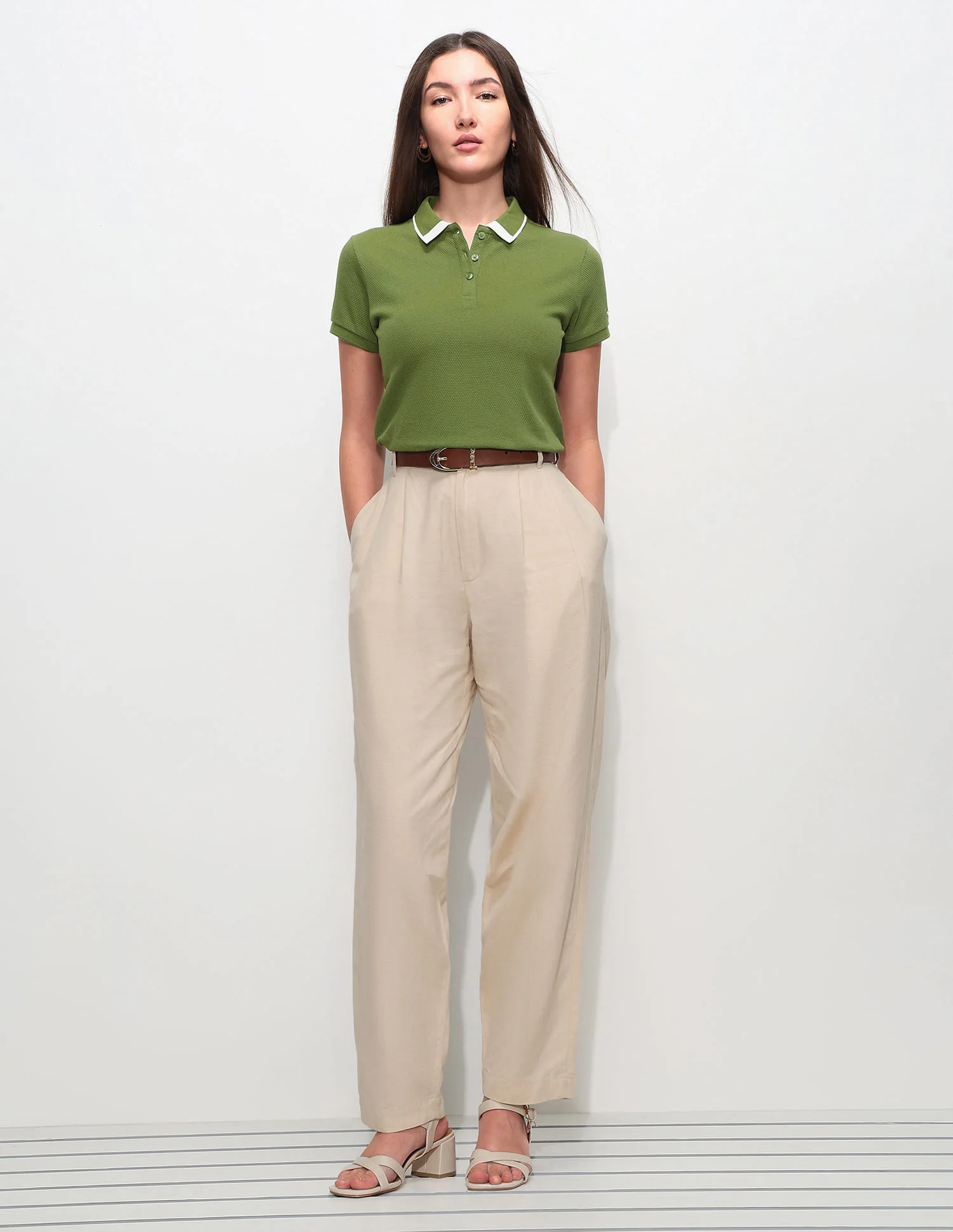 Regular Fit Textured Polo Shirt - Image 3