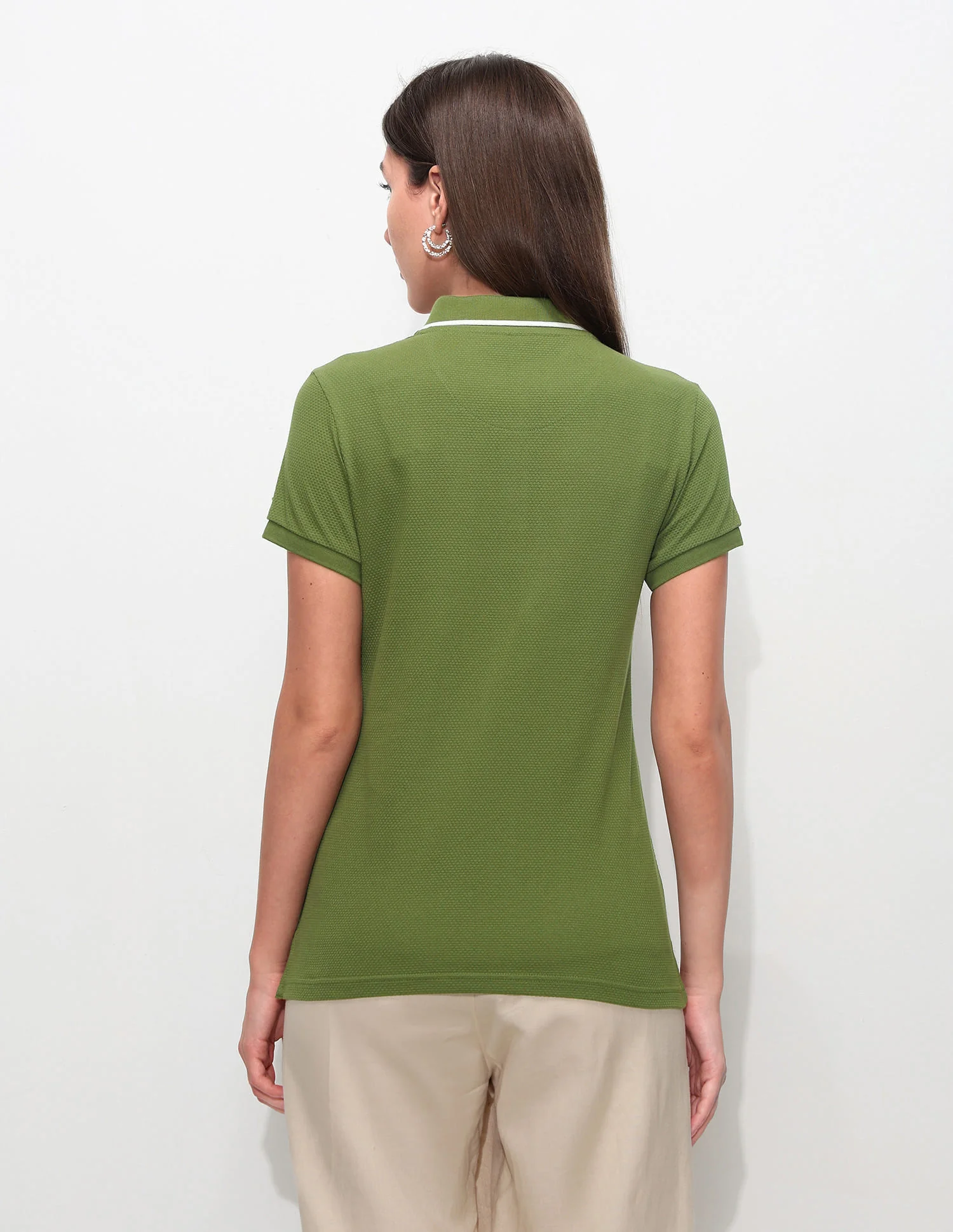Regular Fit Textured Polo Shirt - Image 5