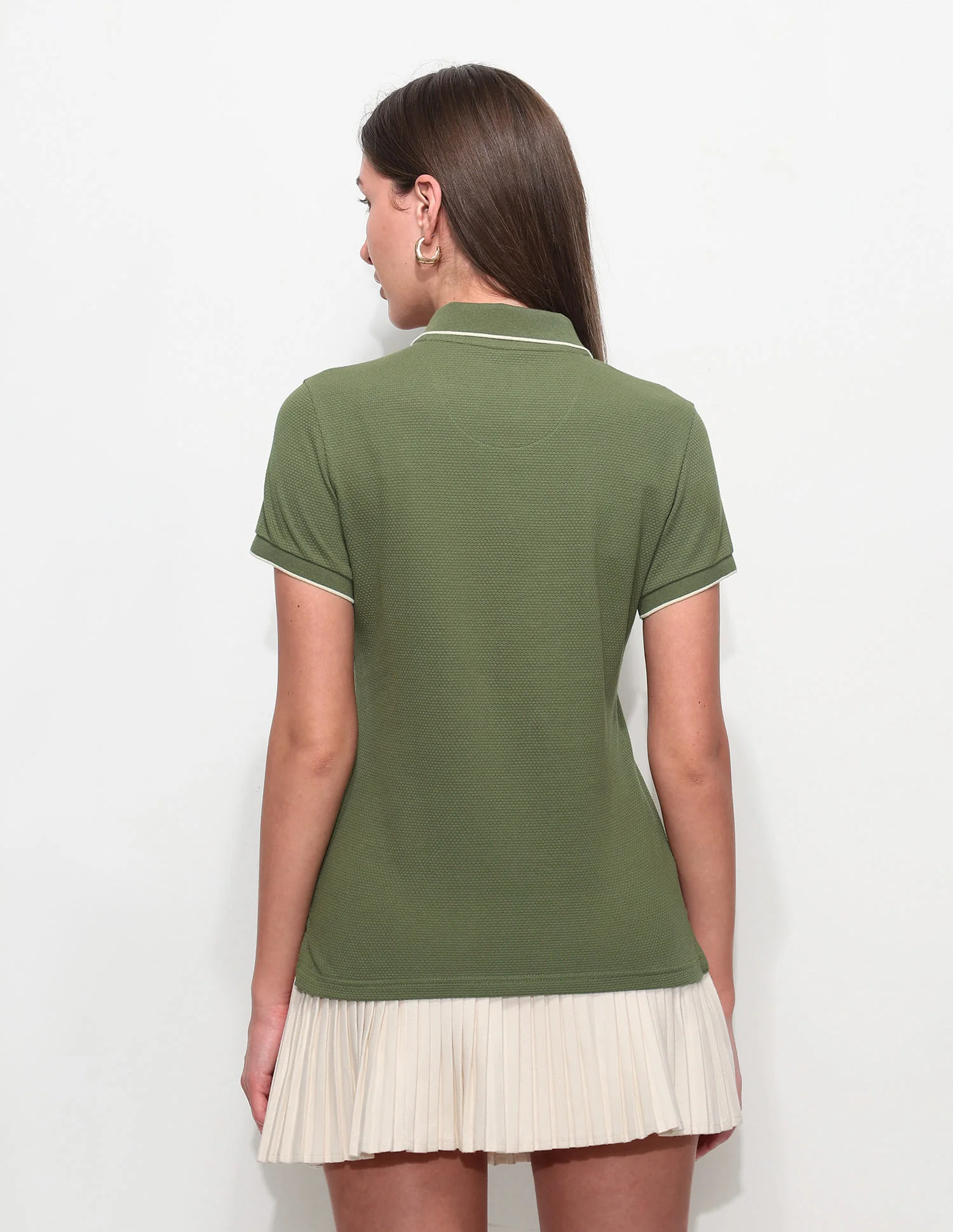 Regular Fit Textured Polo Shirt - Image 5