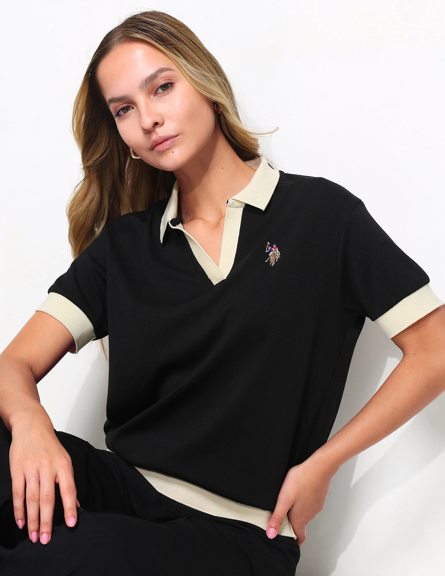 Regular Fit Textured Polo Shirt