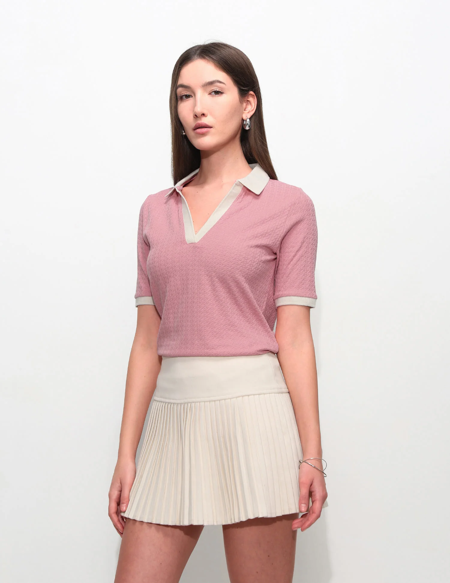 Regular Fit Textured Polo Shirt - Image 4