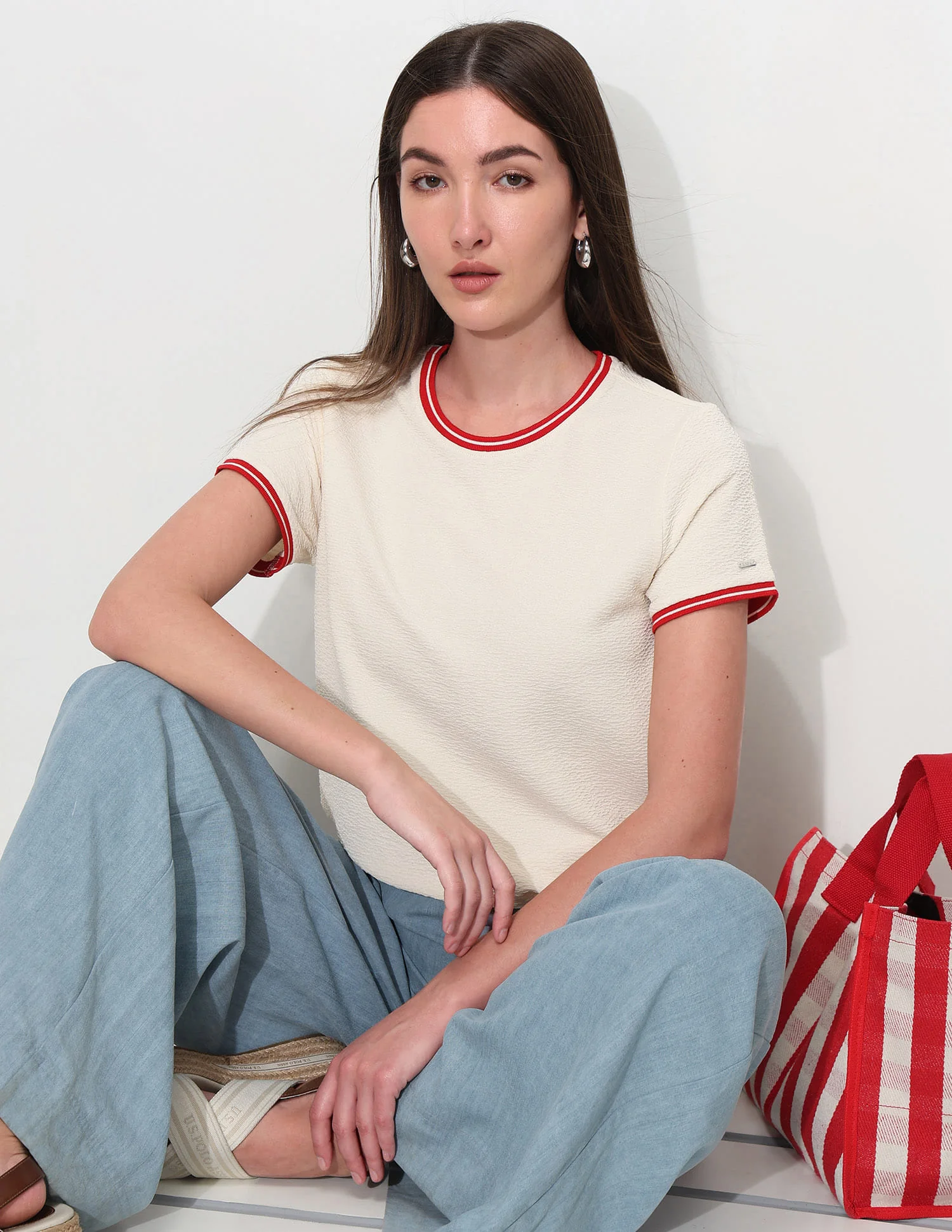 Regular Fit Textured T-Shirt