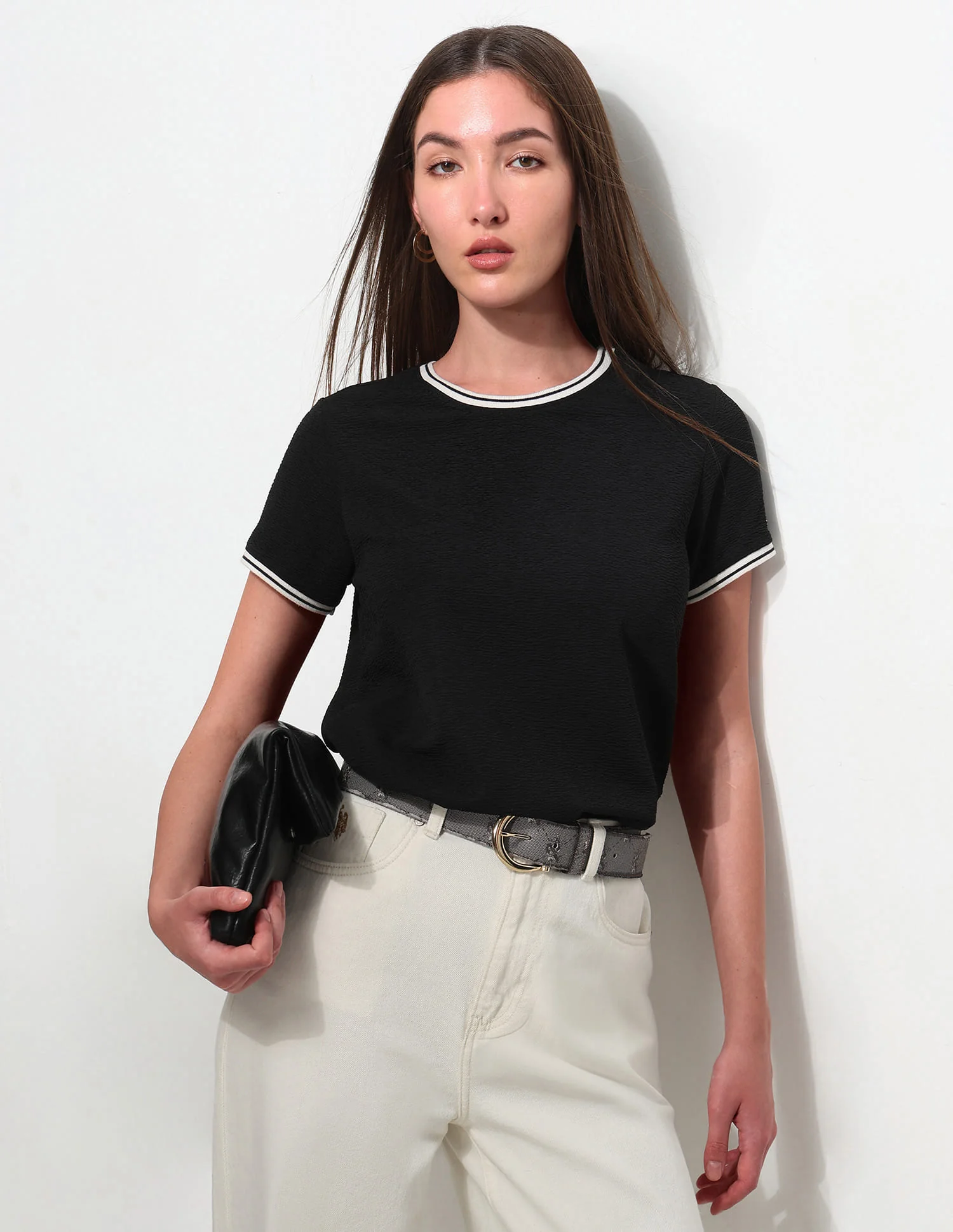 Regular Fit Textured T-Shirt