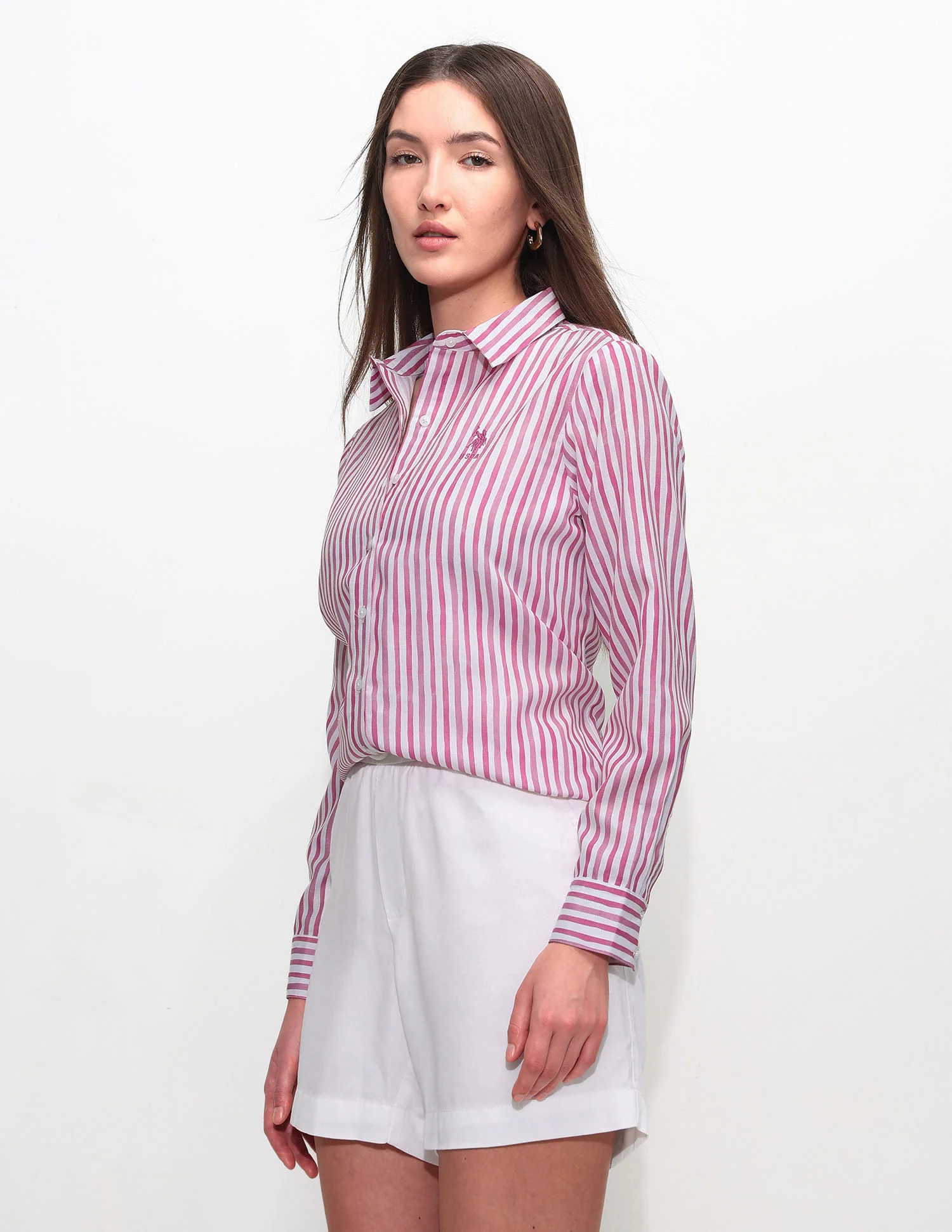Regular Fit Vertical Striped Shirt - Image 4