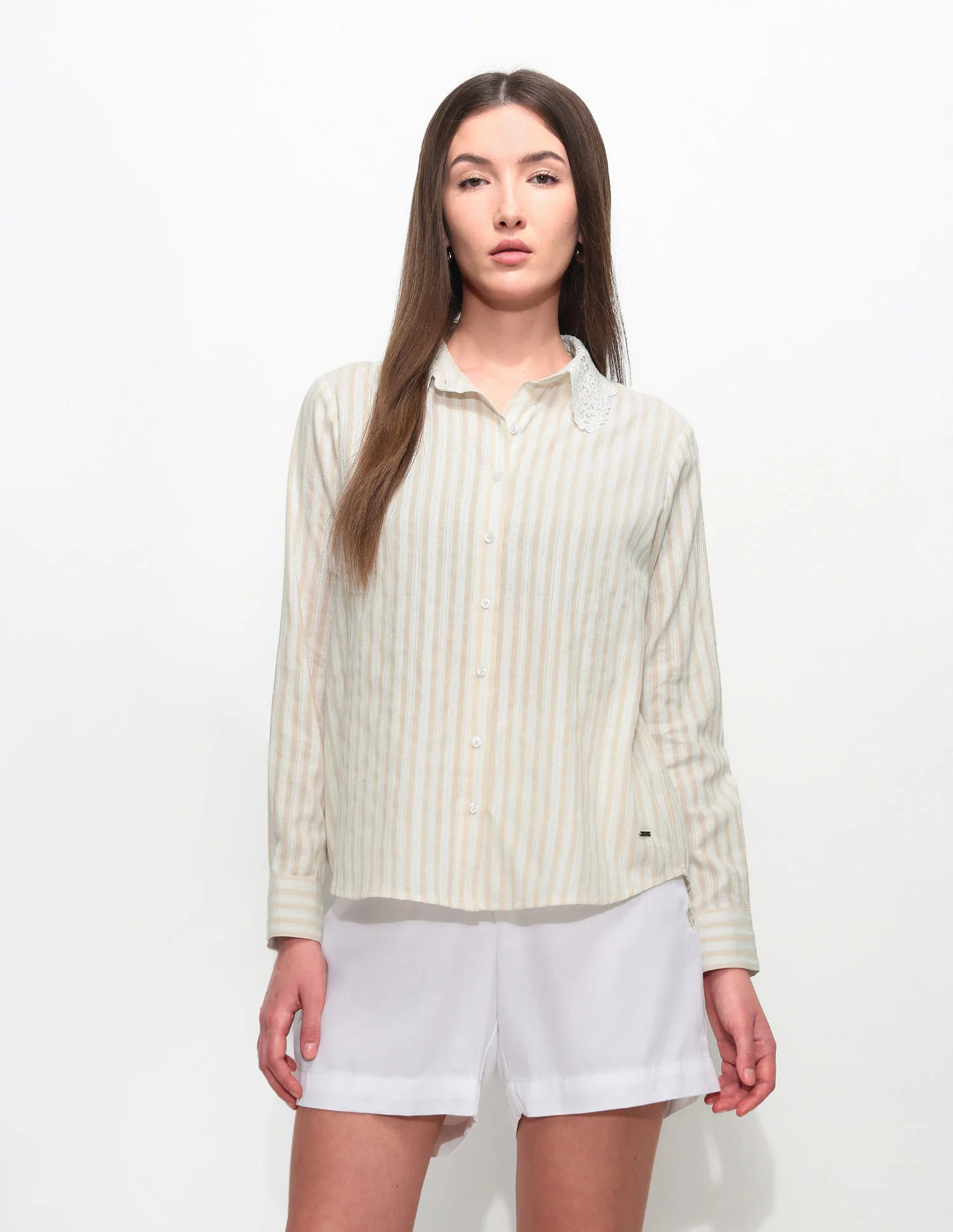Regular Fit Vertical Striped Shirt - Image 6