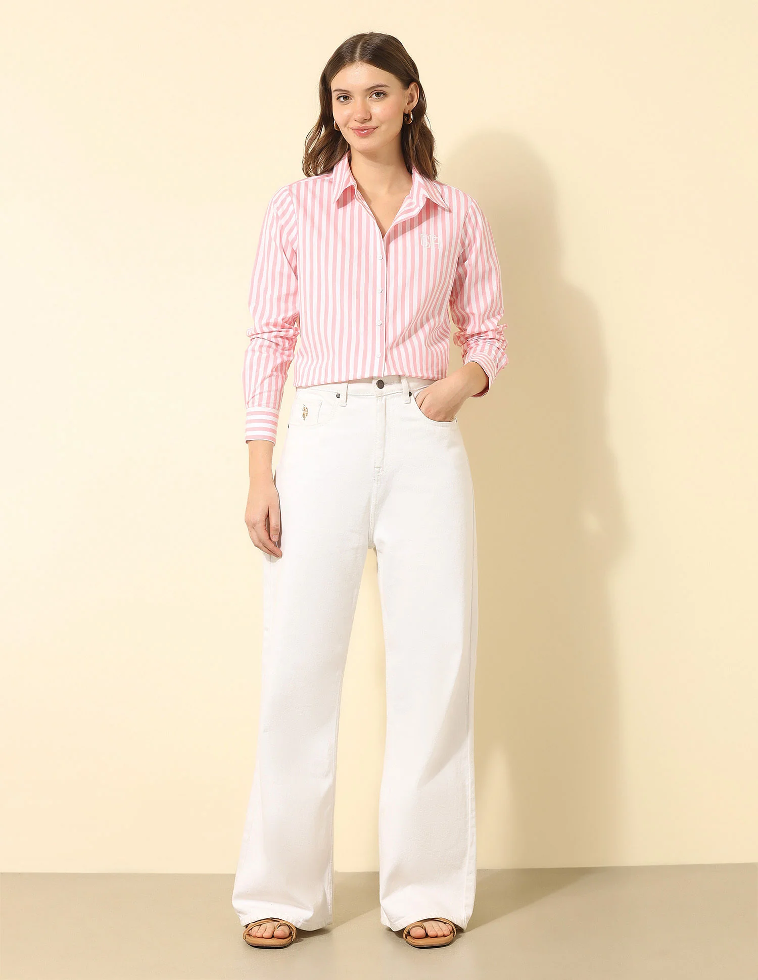 Regular Fit Vertical Striped Shirt - Image 3