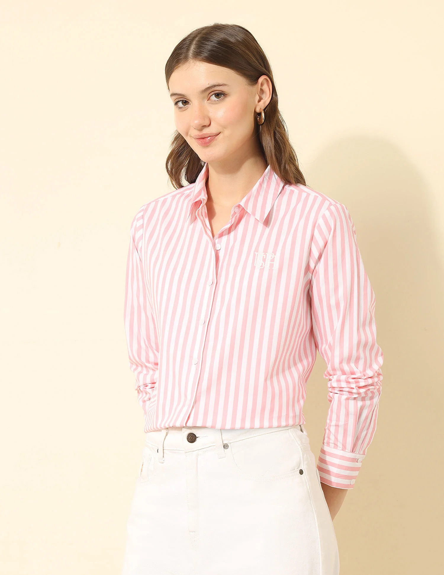 Regular Fit Vertical Striped Shirt - Image 4