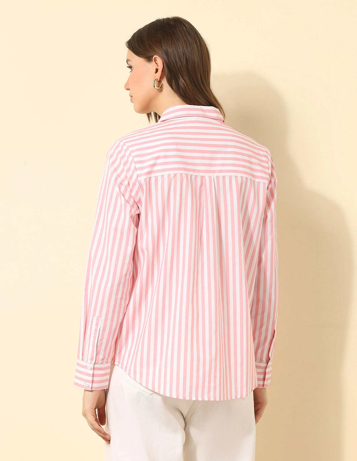 Regular Fit Vertical Striped Shirt - Image 5