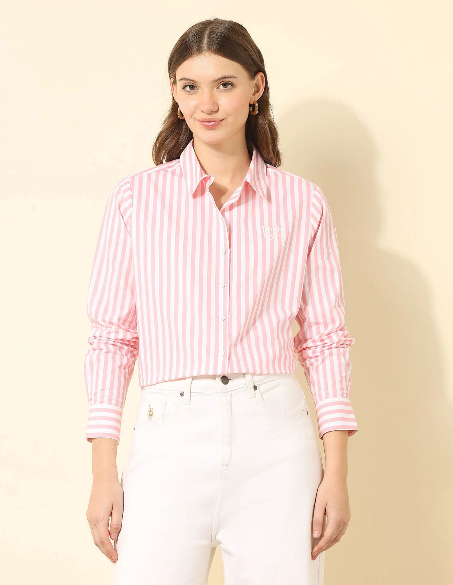 Regular Fit Vertical Striped Shirt - Image 6