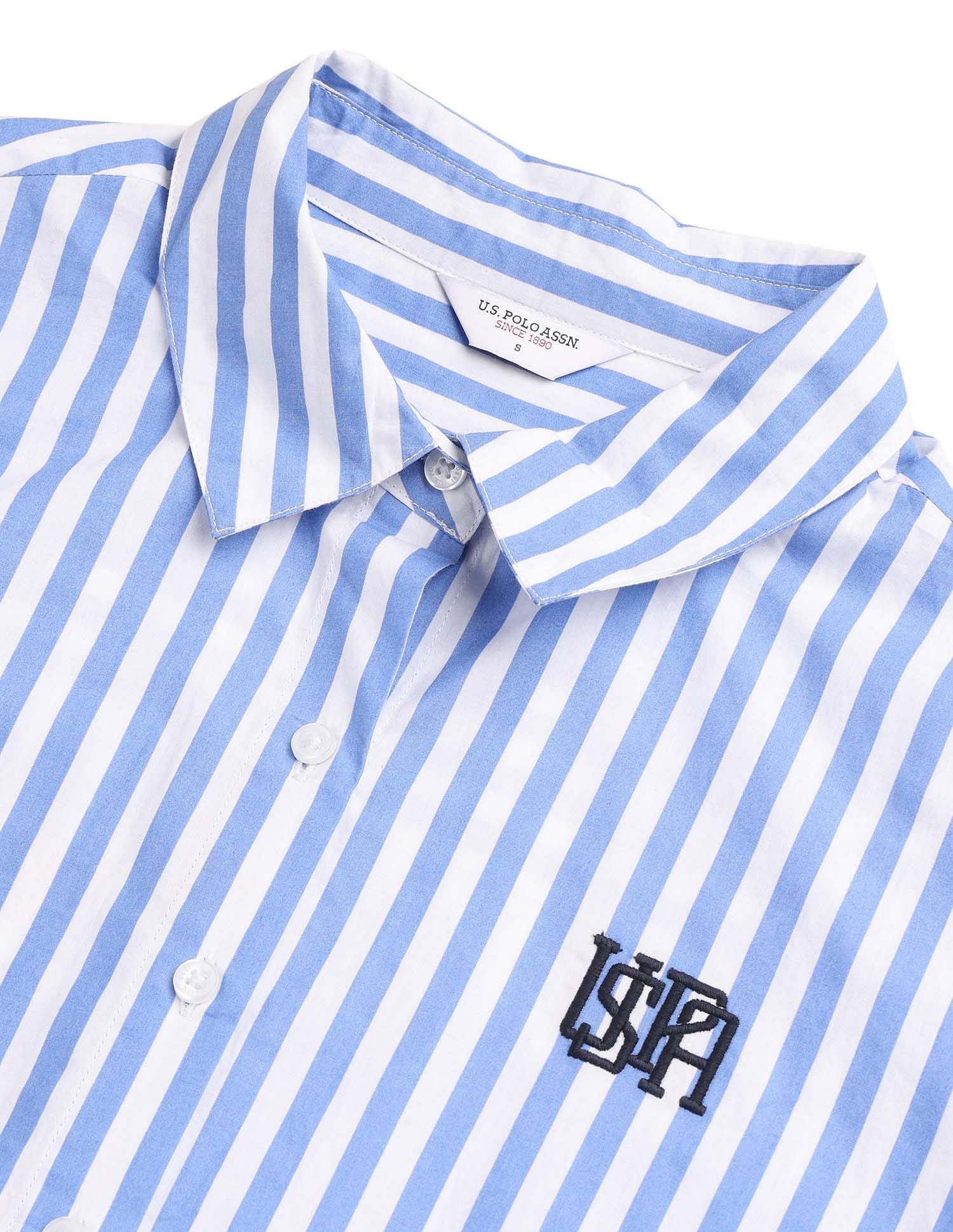 Regular Fit Vertical Striped Shirt - Image 8